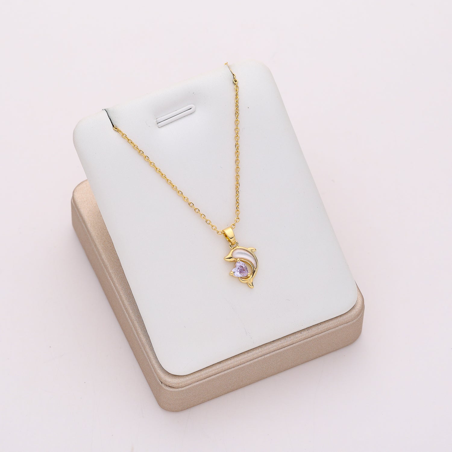 16" cad delgada dije delfin ojo  de gato / dorado