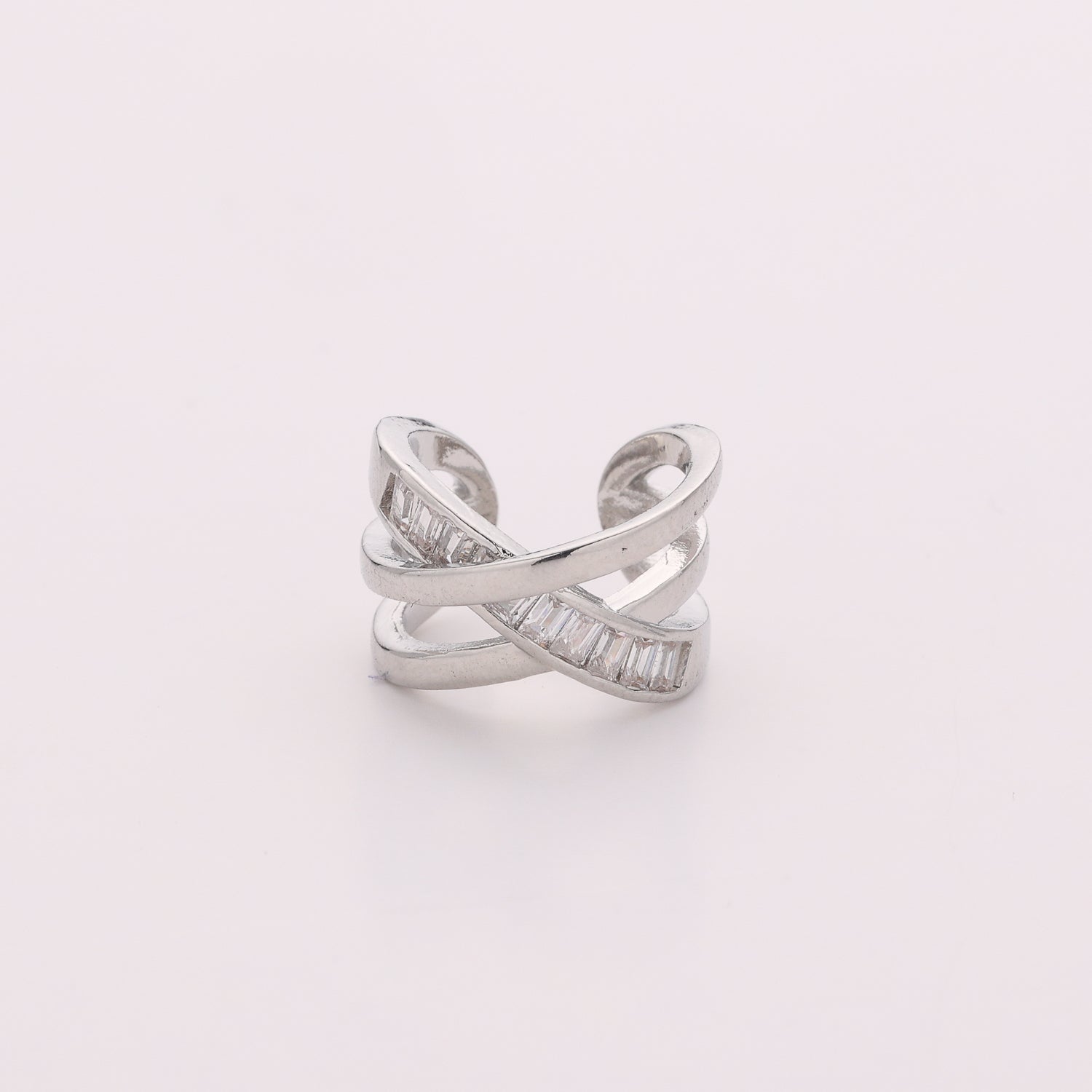 1 PZ / GRAPA 3 LINEAS CRUZADAS CRISTAL