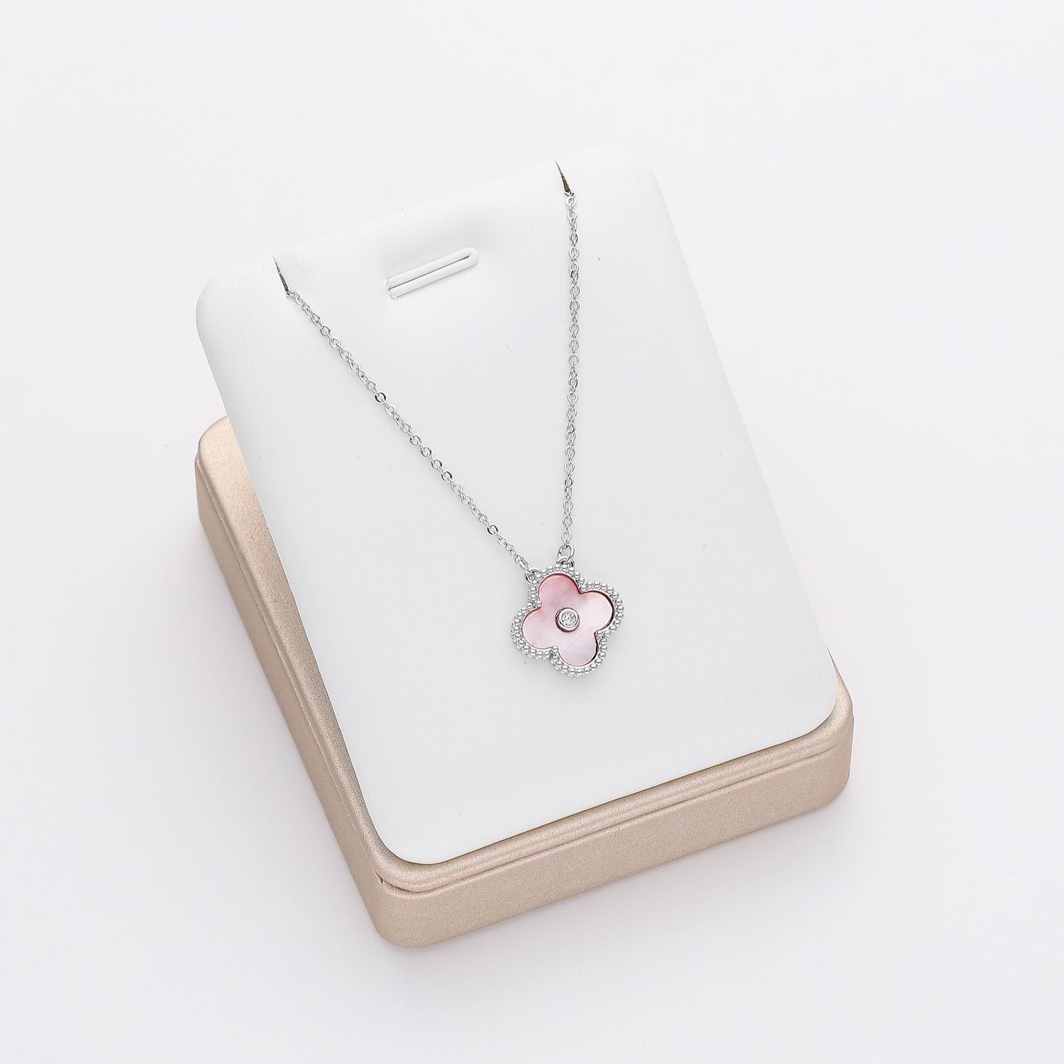 16" CAD DEL DIJE FLOR VAN APERLADA  COLOR