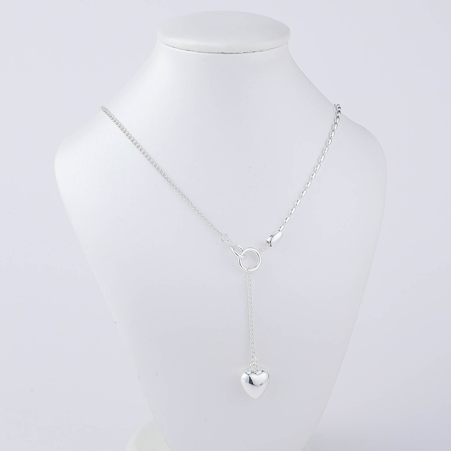 16" CAD DEL Y LINEA OVALITOS /BROCHE MARINO 7 CUELGA CAD CORAZON / PLA