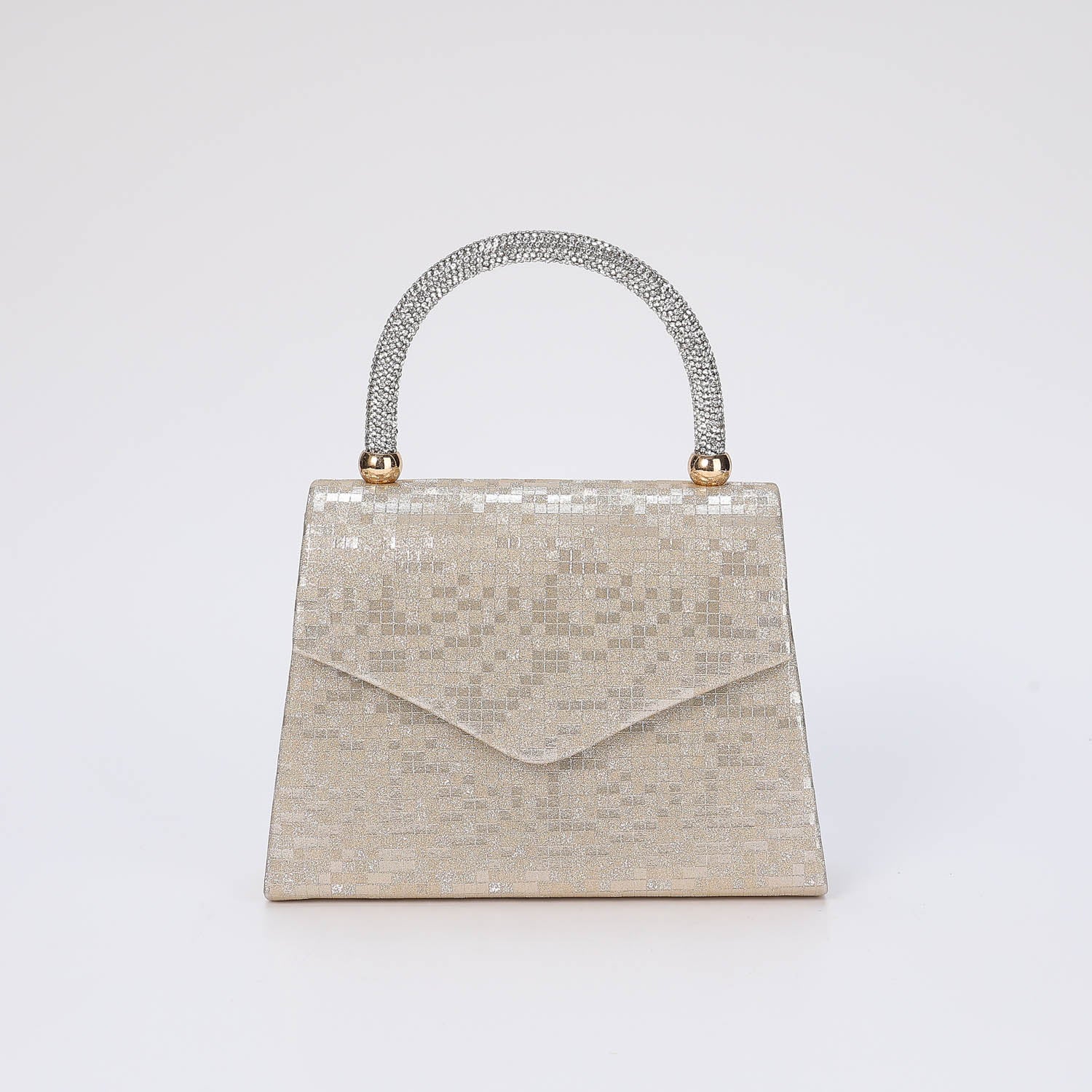 BOL NOCHE/ TRAPECIO CHICA / TEX TEX BRILLANTE CUADRITOS / ASA RIGIDA /