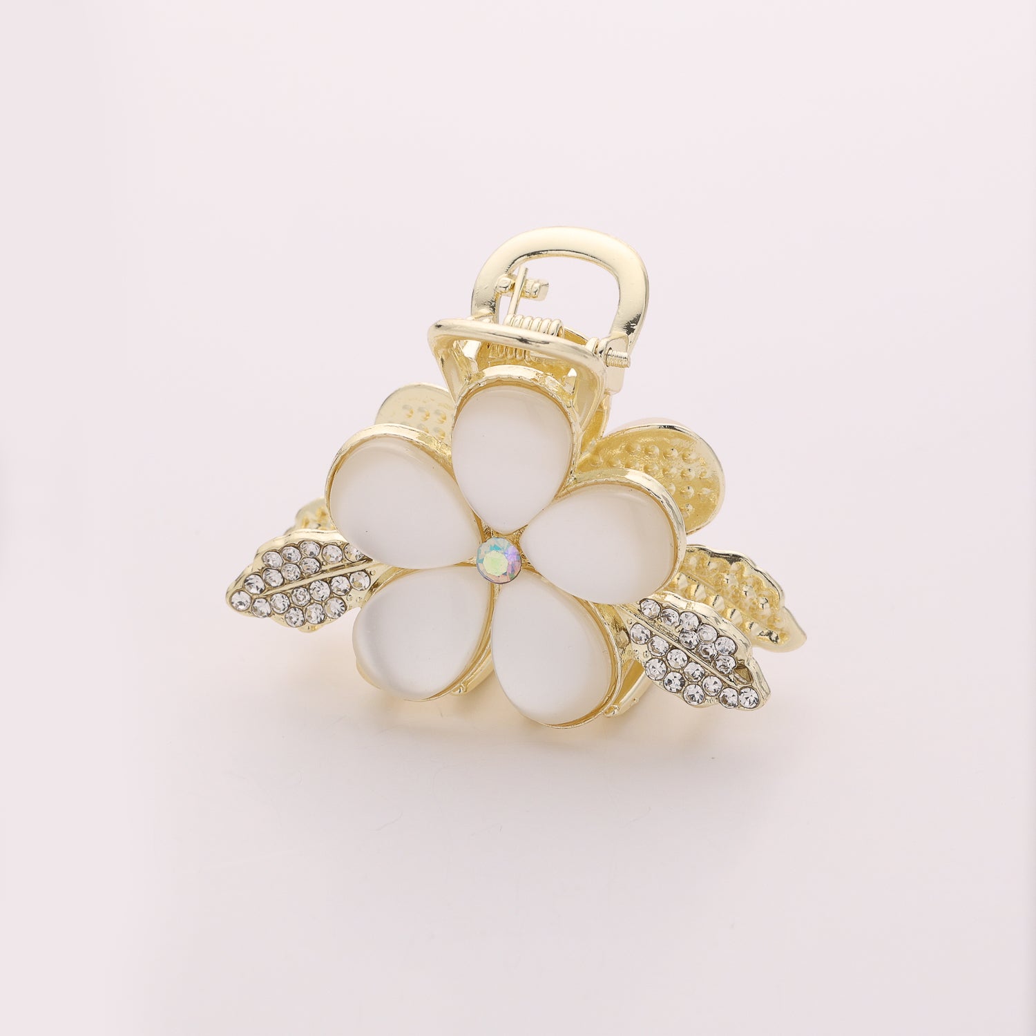 PINZA METALICA CHICA GOTA / PERFIL CRISTAL / DORADO