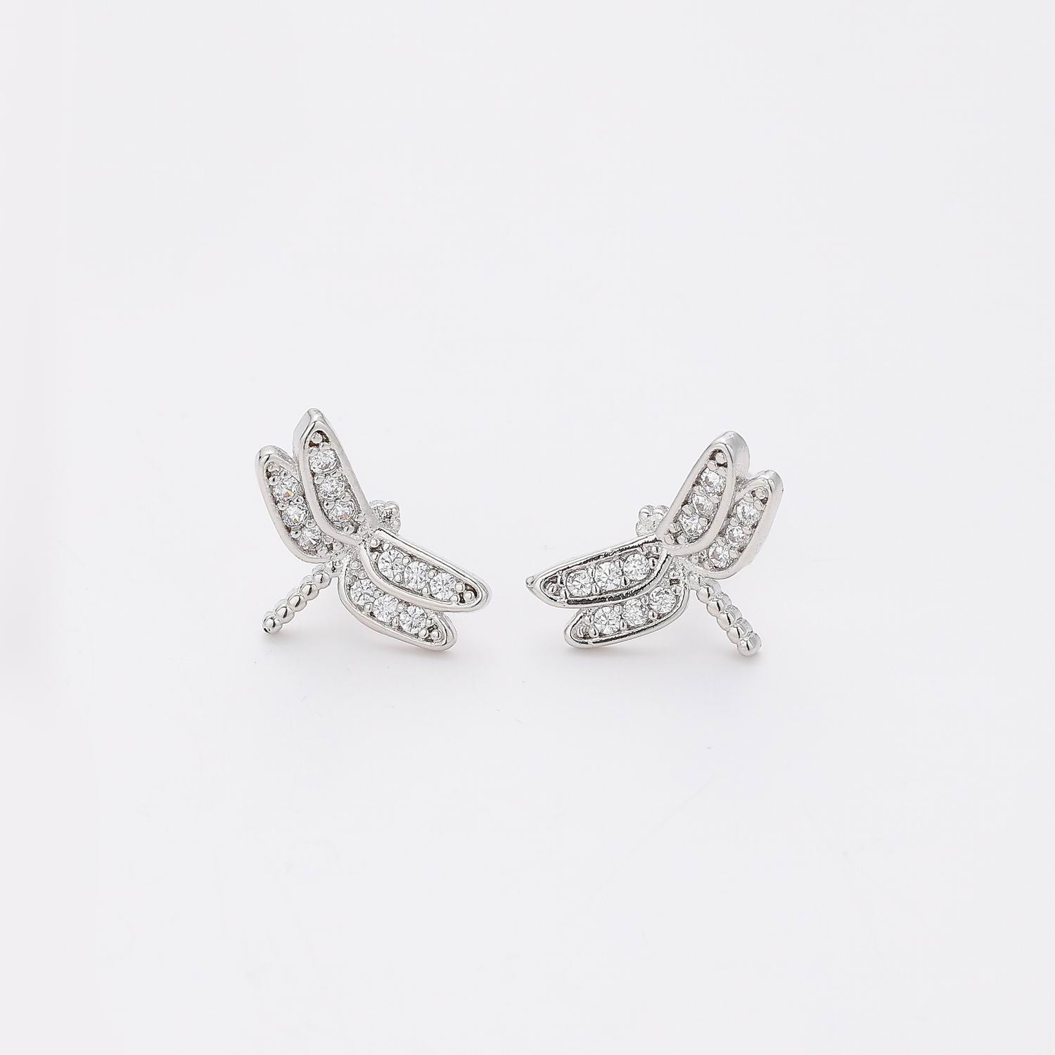 BROQUEL LIBELULA CRISTAL PLATA