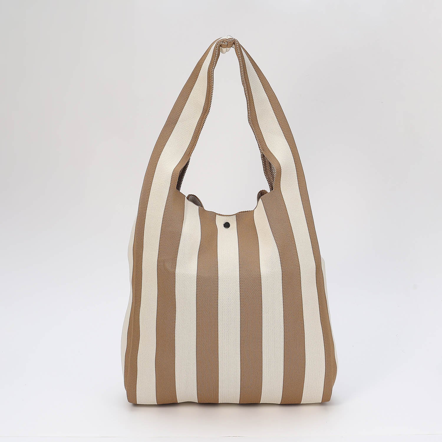 BOLSA XG TIPO HOBO / PLAYA / TEXTIL / LINEAS B/ N