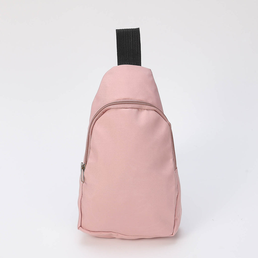 BACK PACK /GRANDE LONA SENCILLA CIERRE DIAGONAL NEGRA / RI¤ONERA