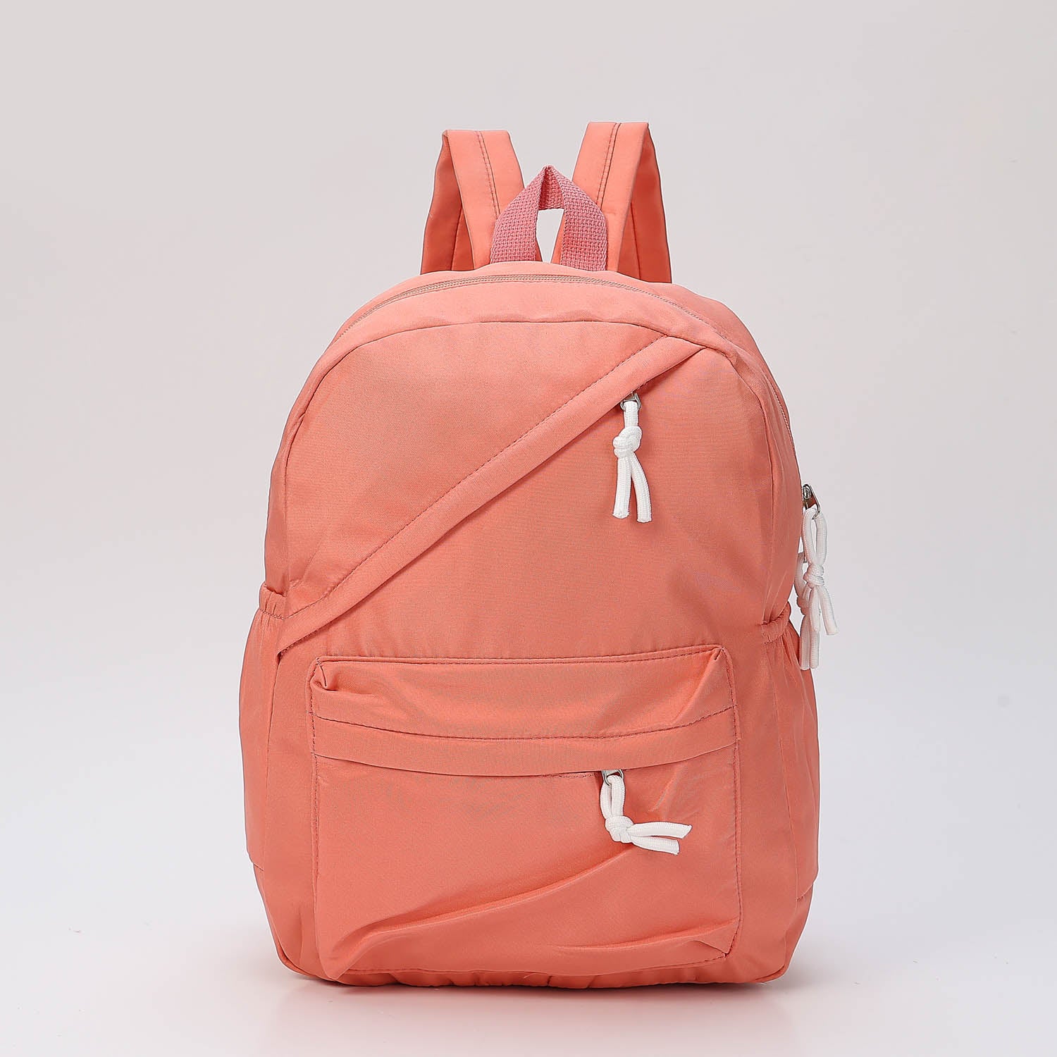 BACK PACK /GRANDE LONA SENCILLA CIERRE DIAGONAL NEGRA / RI¤ONERA