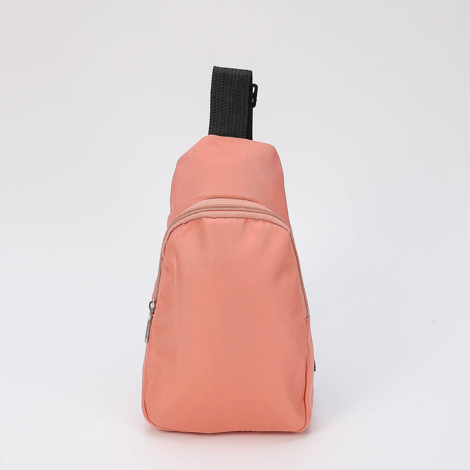 BACK PACK /GRANDE LONA SENCILLA CIERRE DIAGONAL NEGRA / RI¤ONERA