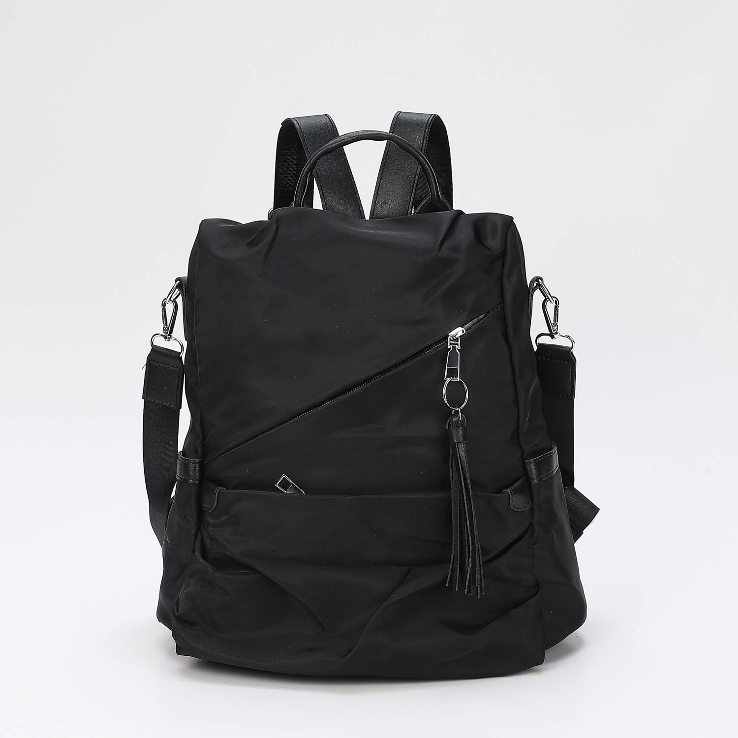 BACK PACK / MEDIANA LONA GRUESA / ASA LATERALES / CIERRE DIAGONAL