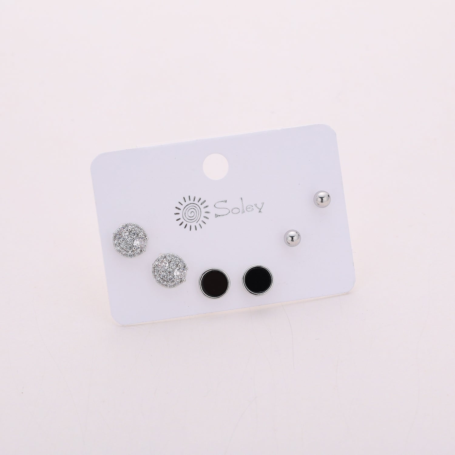 3 pares / broquel /circulo negro / bola de fuego / bola plata