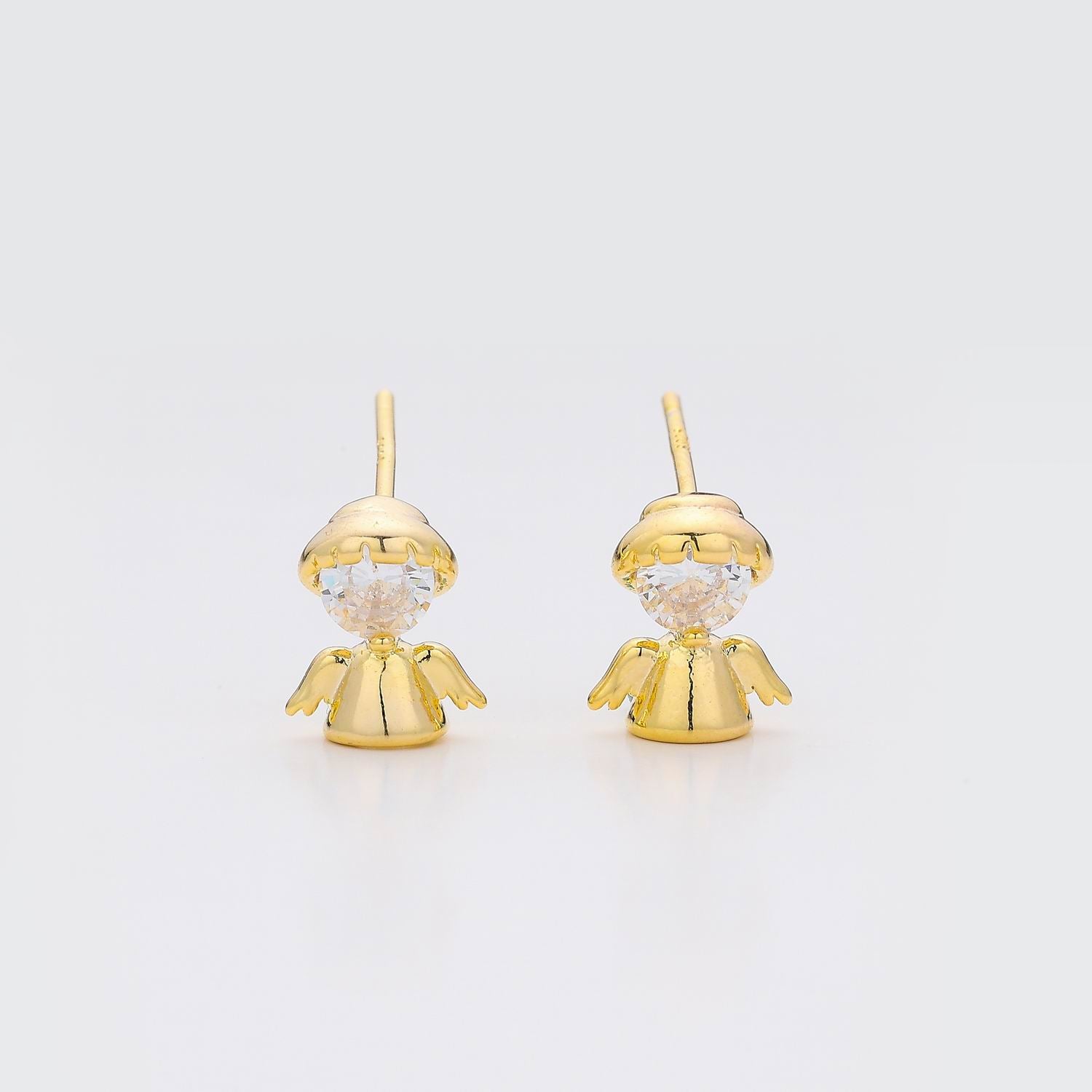 BROQUEL MINI ANGELITO CRISTAL / DORADO