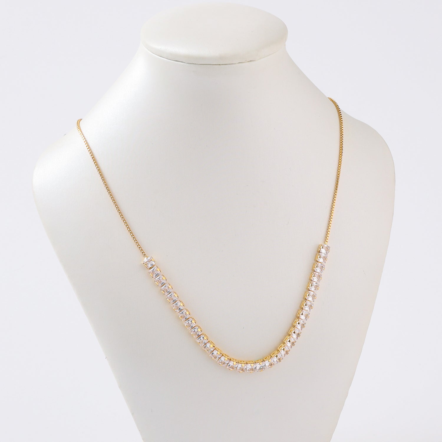 CHOQUER / CAD BOX / LINEA CRISTAL CUADRADO MED/ BROCHE BOLA DESLIZANTE