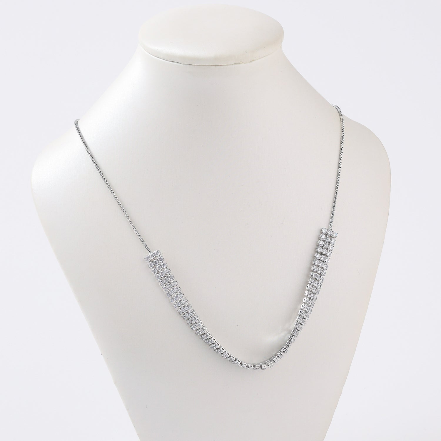 CHOQUER / CAD BOX /  3 LINEA CRISTAL  / BROCHE BOLA DESLIZANTE