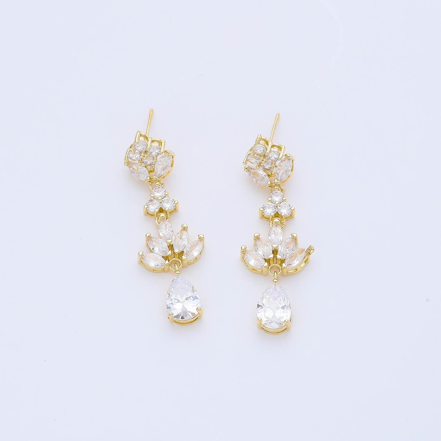 LARGO NOCHE / MARQUISES Y GOTA CRISTAL XG / DORADO