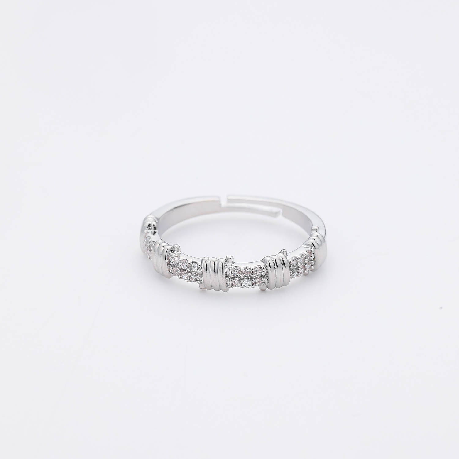 CHURUMBELA PLATA  DOBLE / TRIOS DE LINEAS PLATA VERTICALES