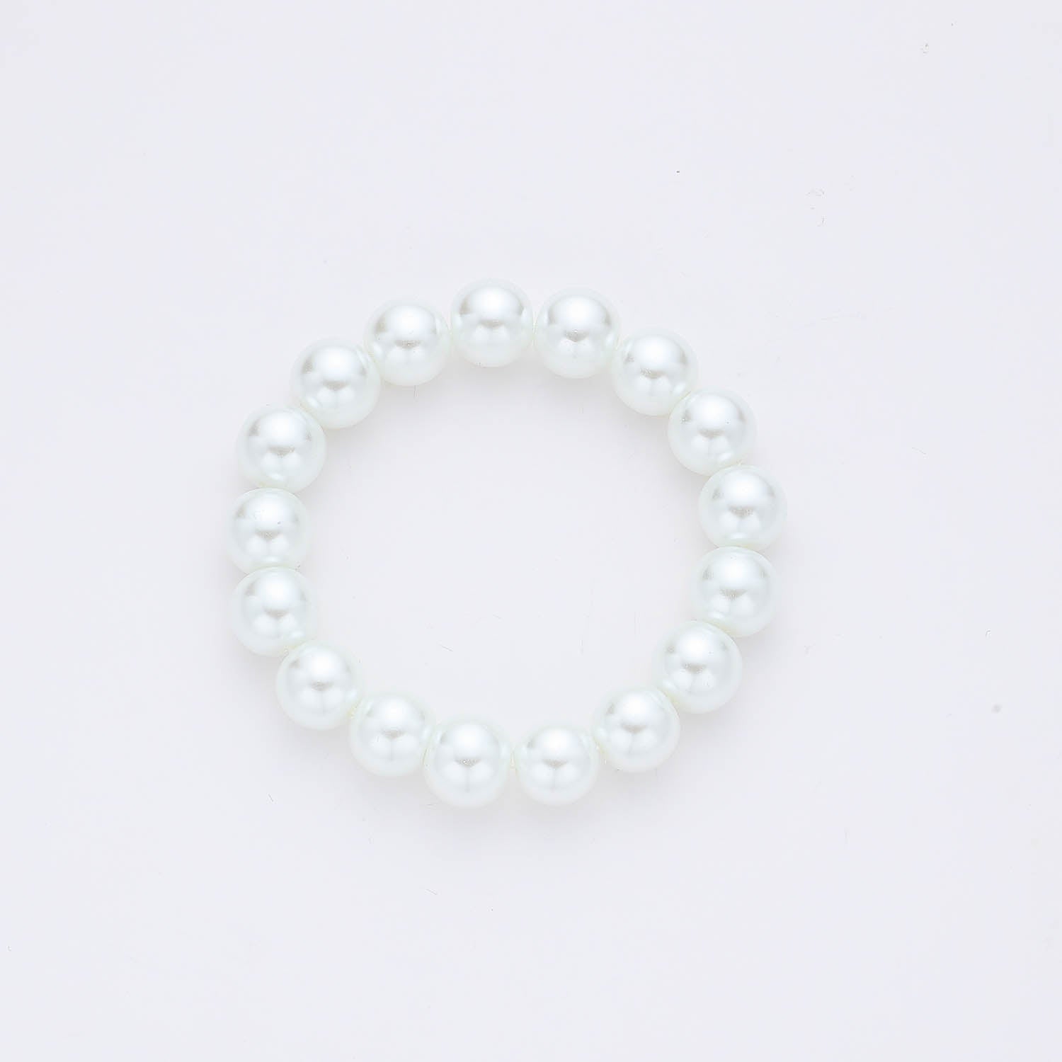 PULSERA RESORTE / PERLAS MEDIANAS