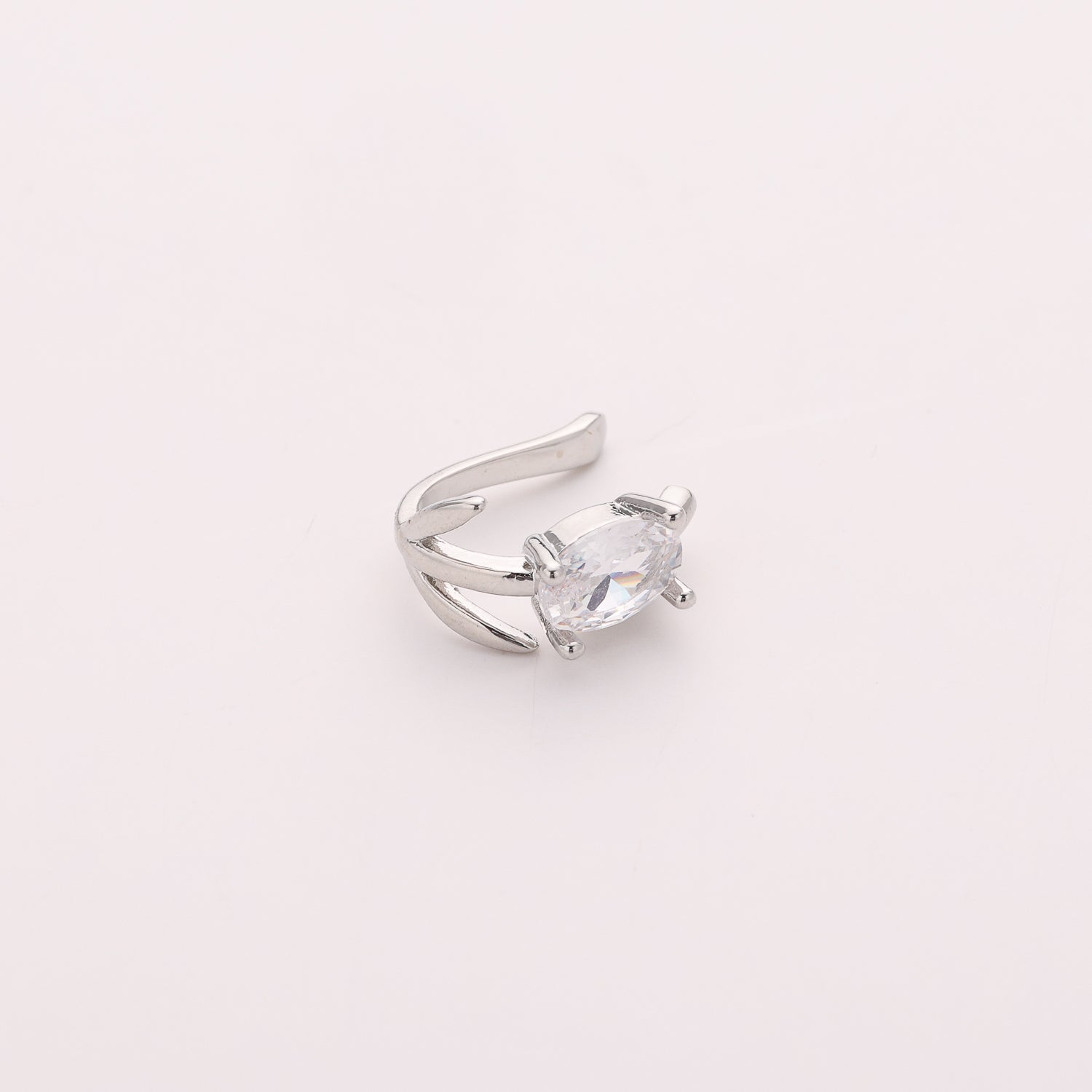 1 PZ / GRAPA ROSAL / CRISTAL / PLATA