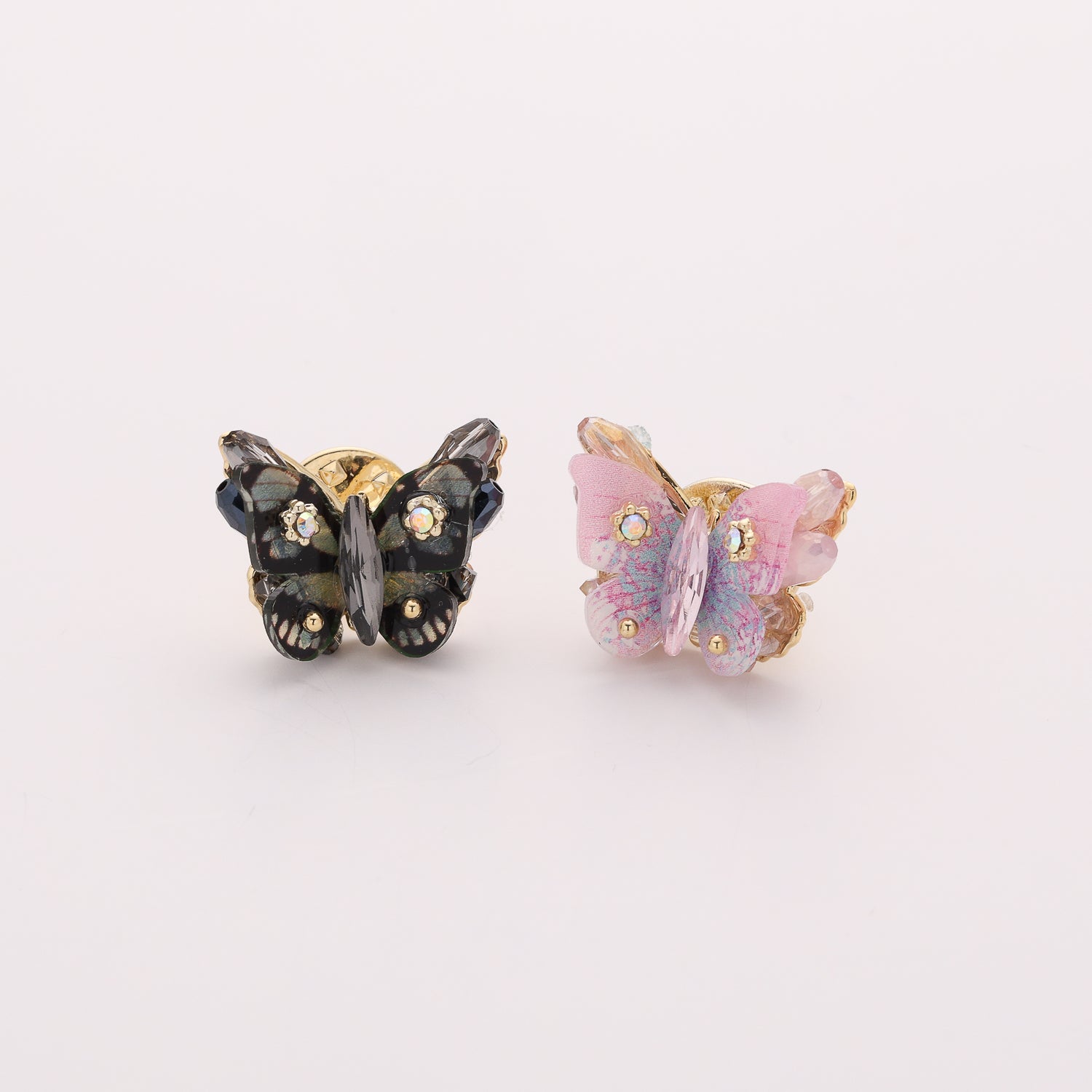 PRENDEDOR CHICO PIN MARIPOSA ALAS ROSA