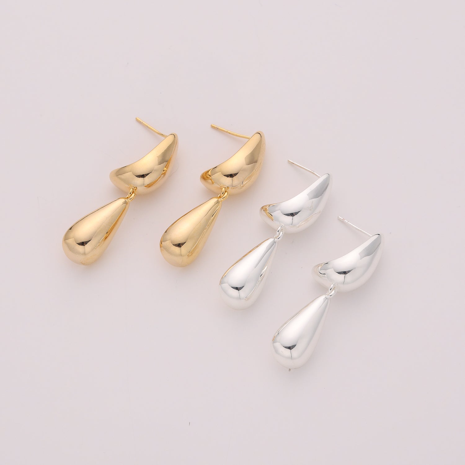largo /  / 2 gotas / dorado/ plata