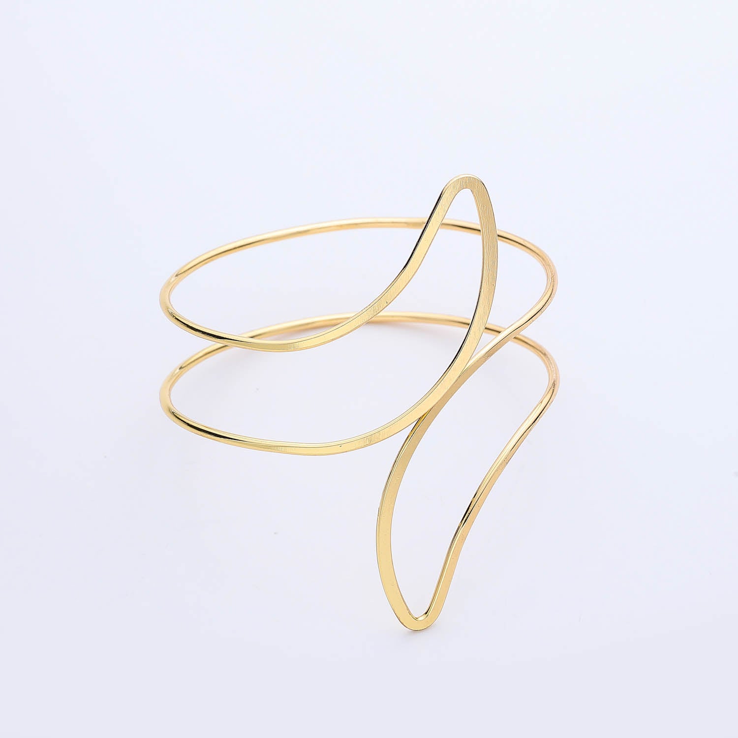BRASALETE PARA BRAZO / 2 LINEAS DELGADAS UNIDAS EN PUNTA