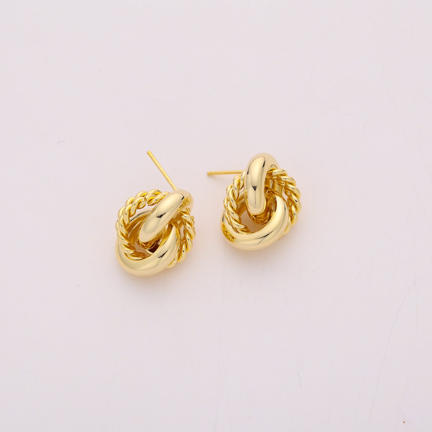 pegado / aro / 3 medias arracadas tex / dorado