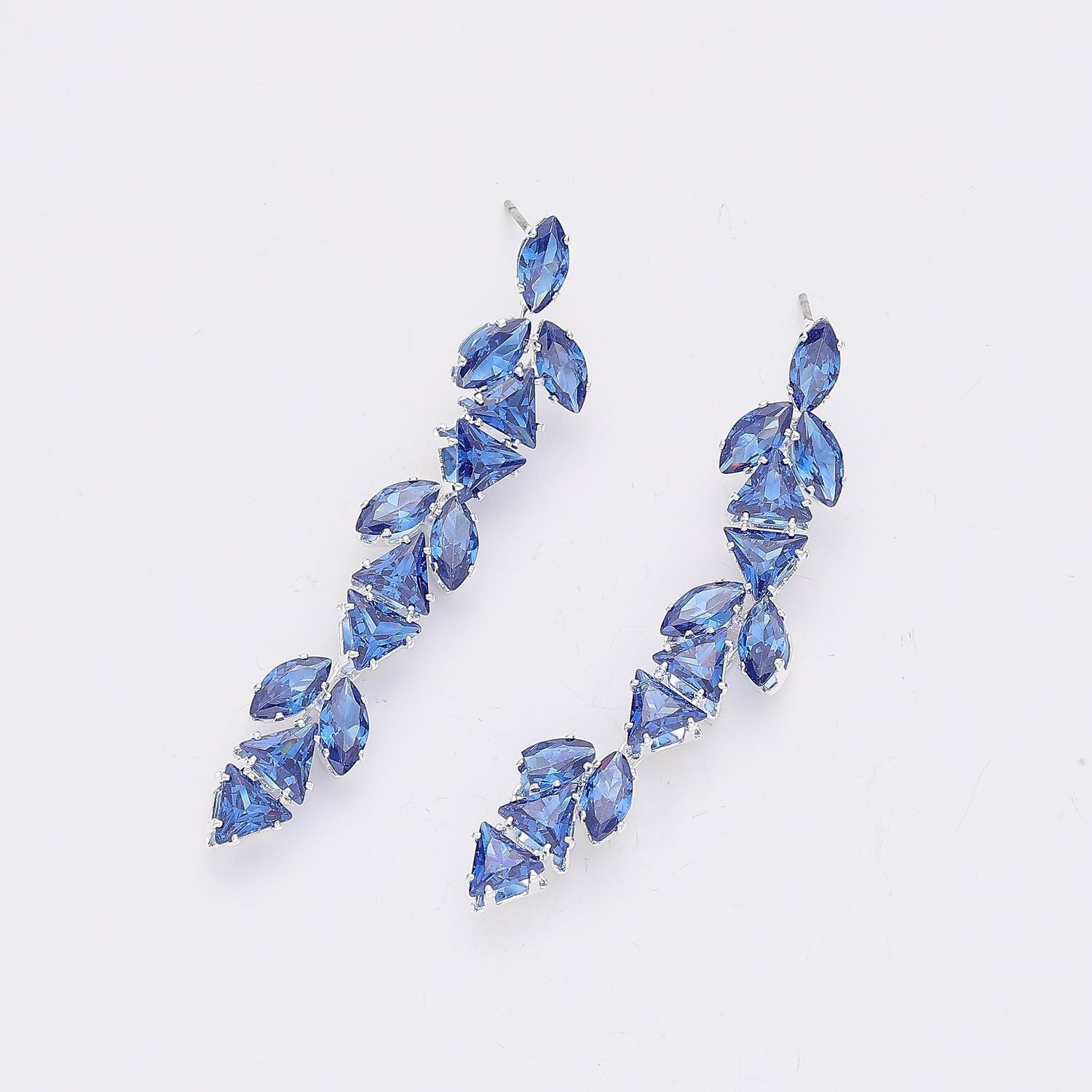 LARGOS TRIOS MARQUISES Y CRISTAL TRIANGULAR MED