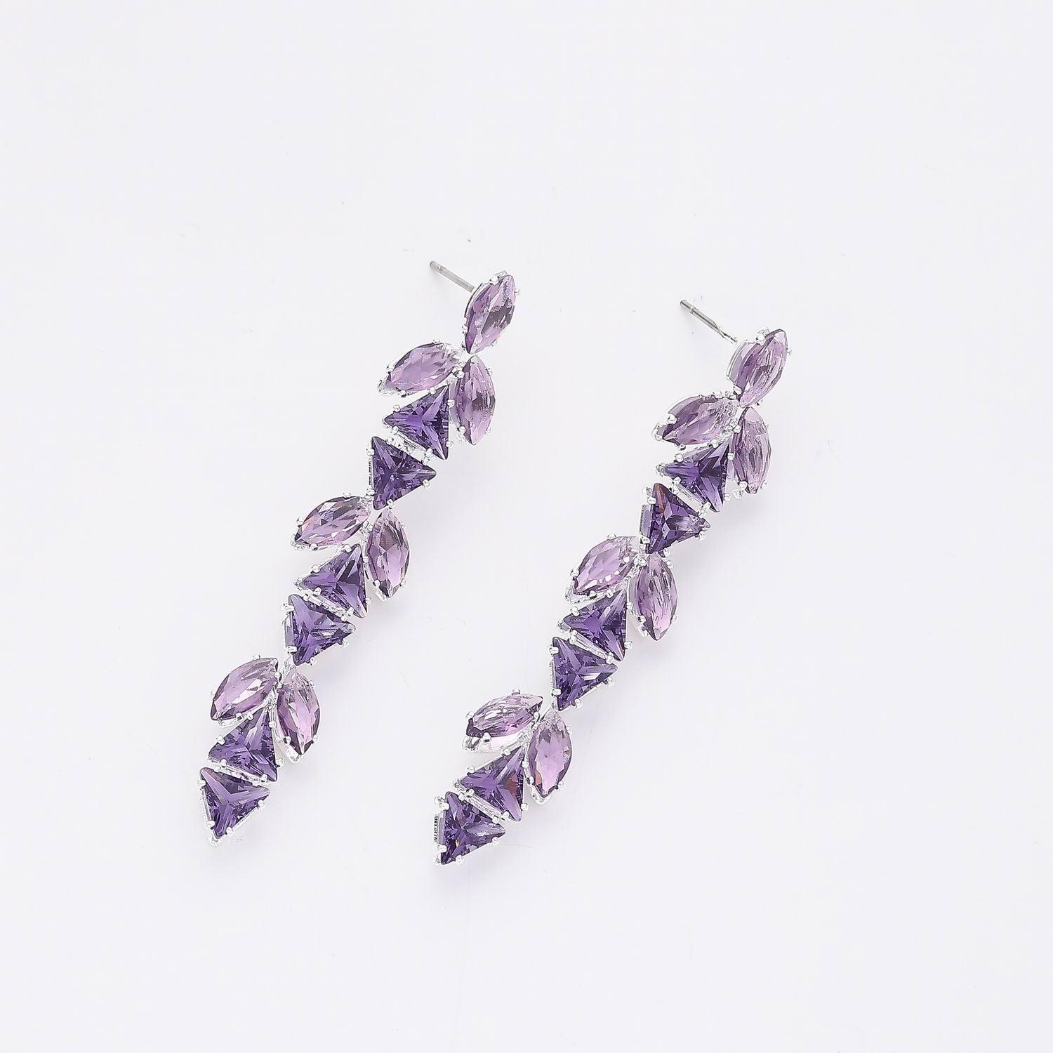 LARGOS TRIOS MARQUISES Y CRISTAL TRIANGULAR MED