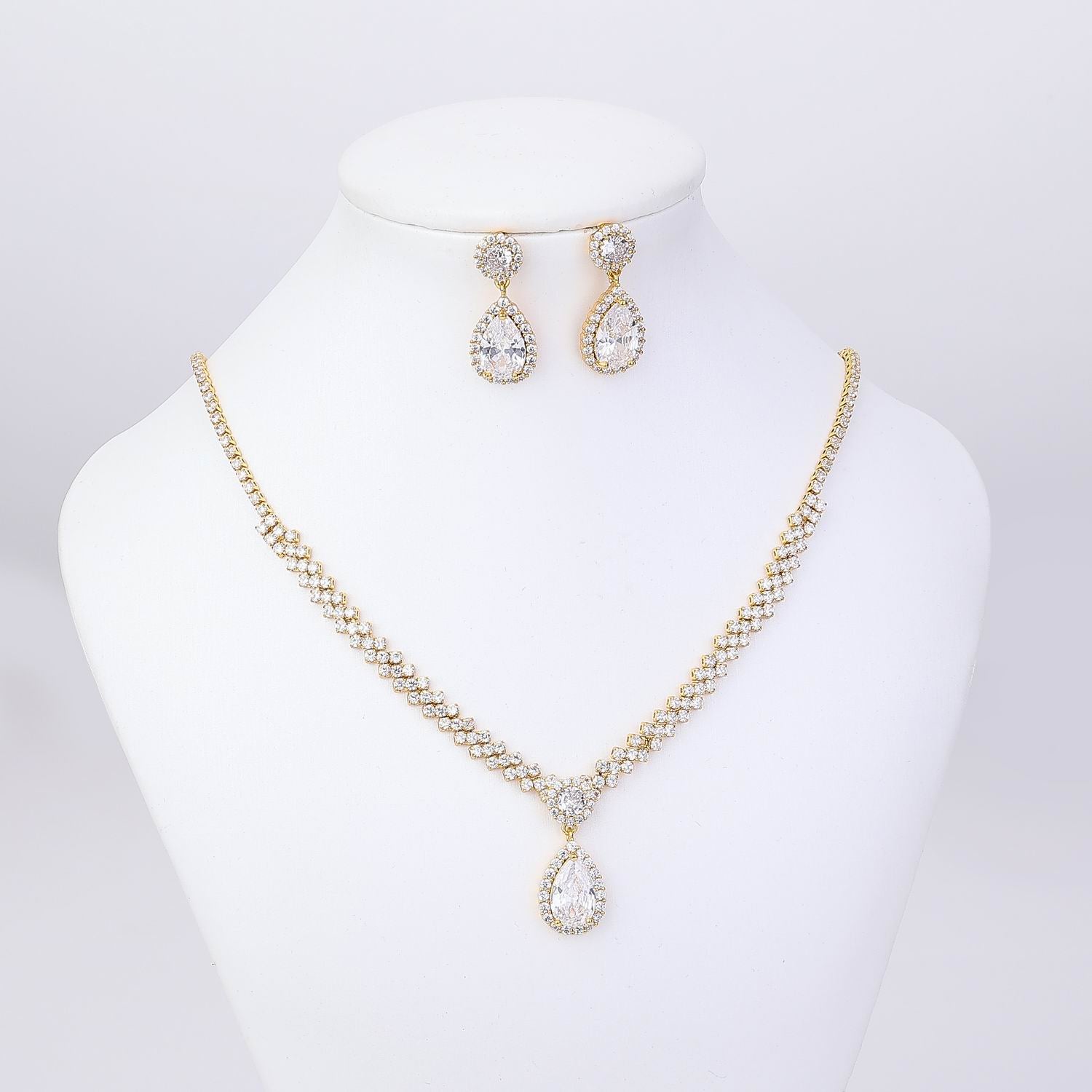 COL Y ARE / 16 "  GARGANTILLA CRISTAL CUELGA GOTA CRISTAL MED PERFIL C