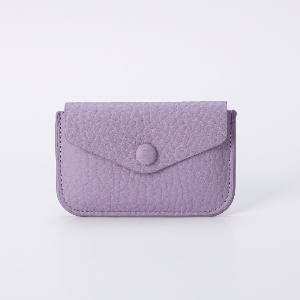 tarjetero con monedero / flap / broche / negro