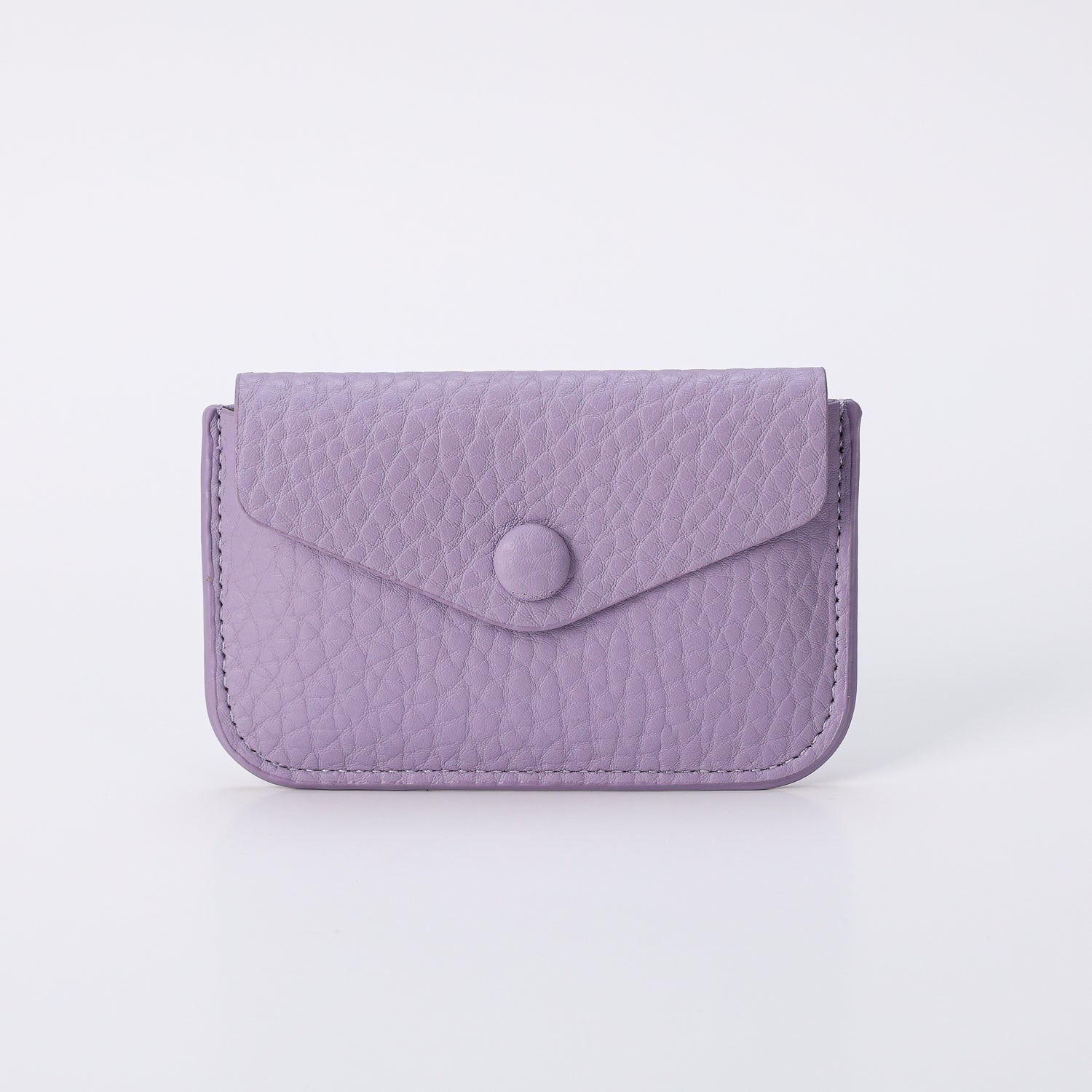 tarjetero con monedero / flap / broche / negro