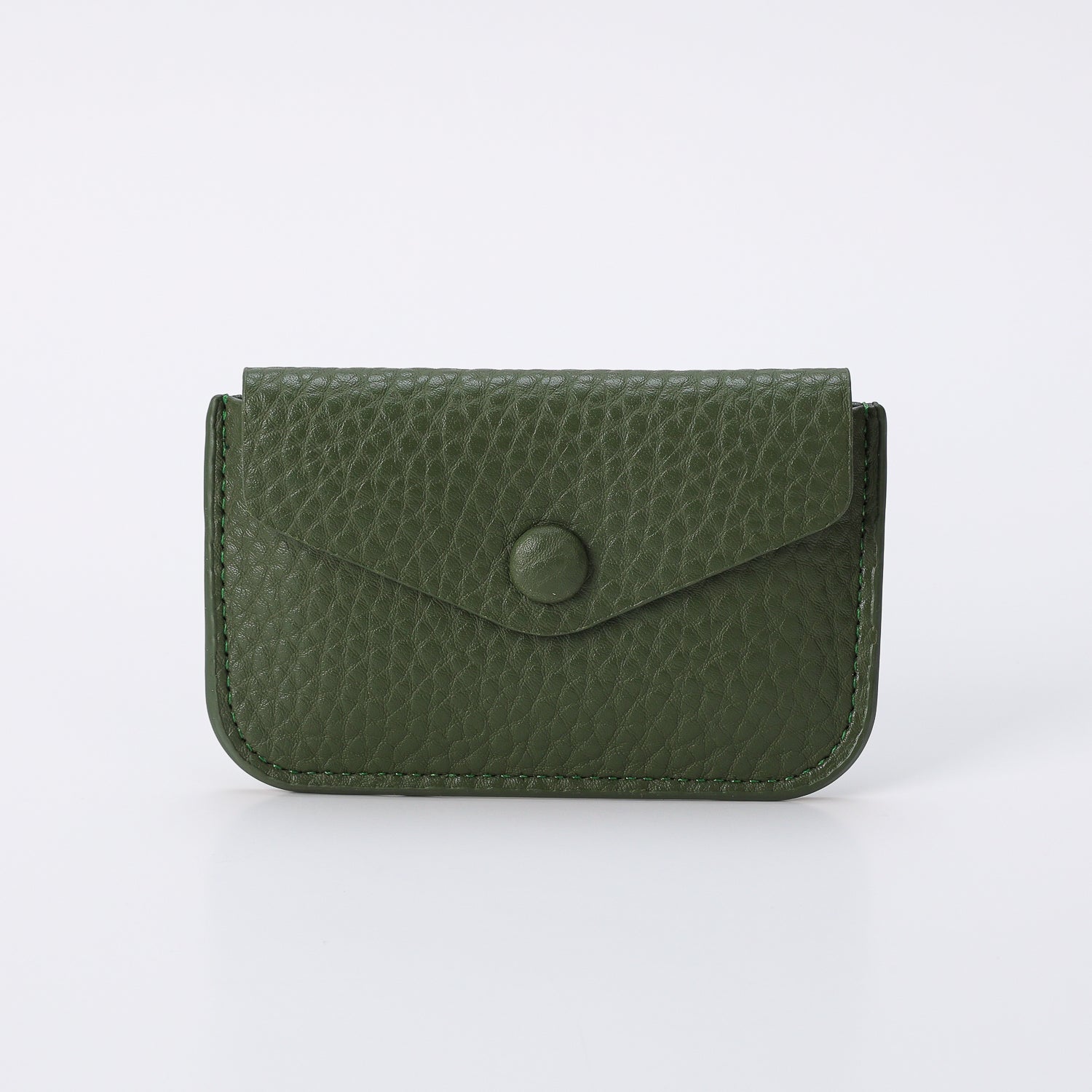 tarjetero con monedero / flap / broche / negro