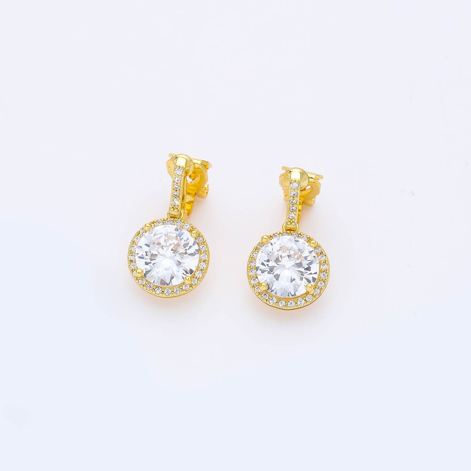 CLIP / CUELGA CRISTAL G / PERFIL CRISTAL / DORADO