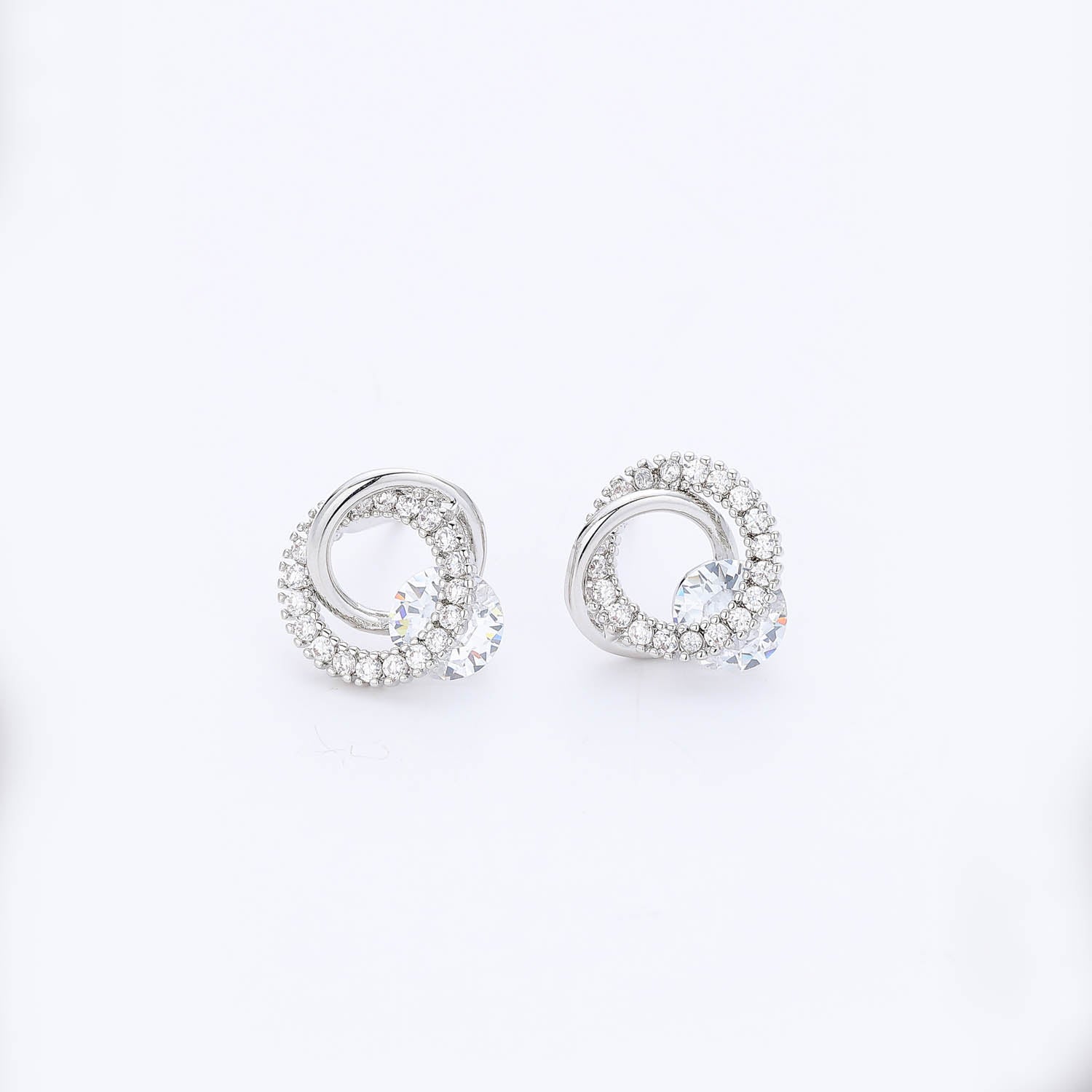 BROQUEL / 2 AROS / CRISTAL / CRISTAL G / PLATA