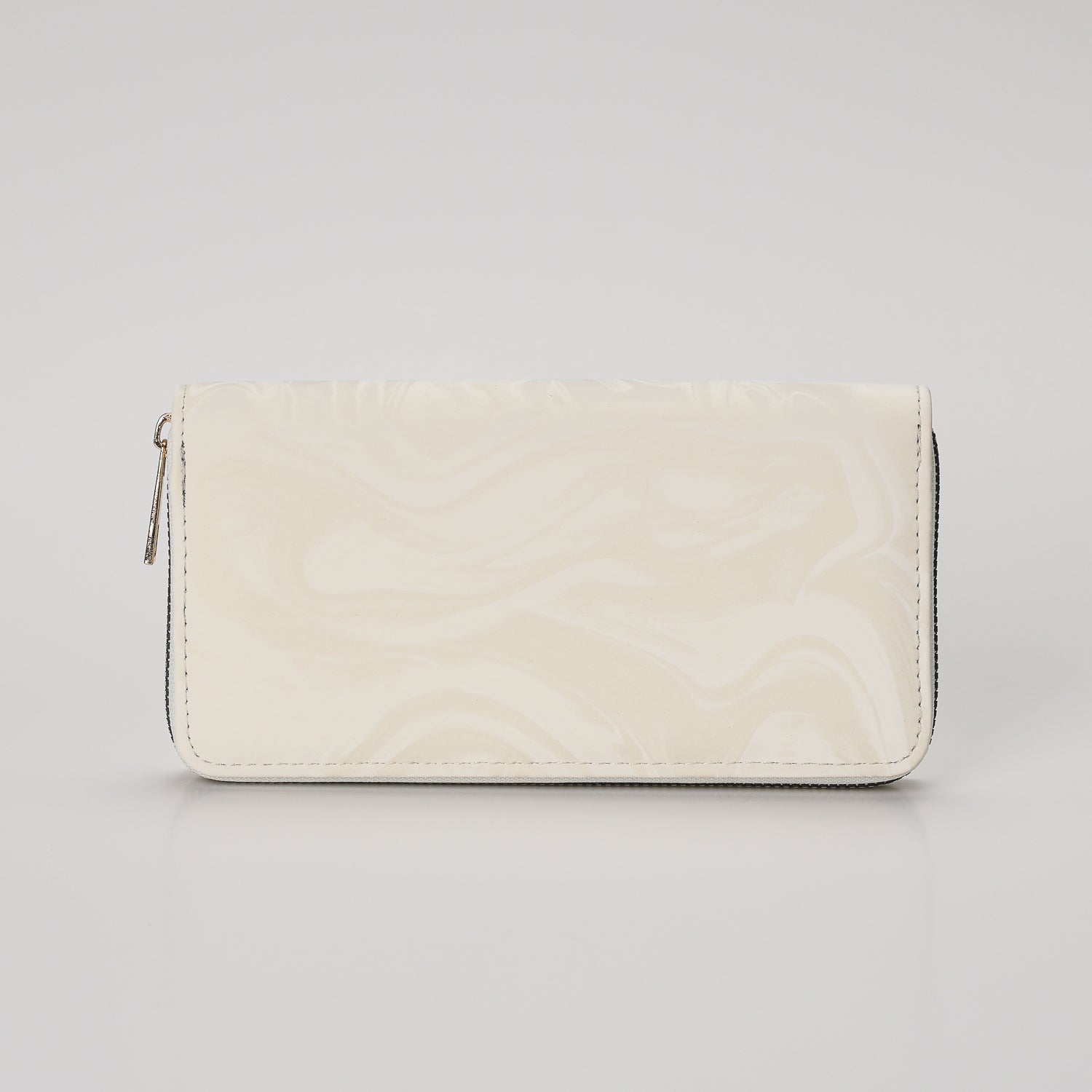 CARTERA RECTANGULAR CIERRE SENCILLA / PIU DIFUMINADA OLAS / NEGRO