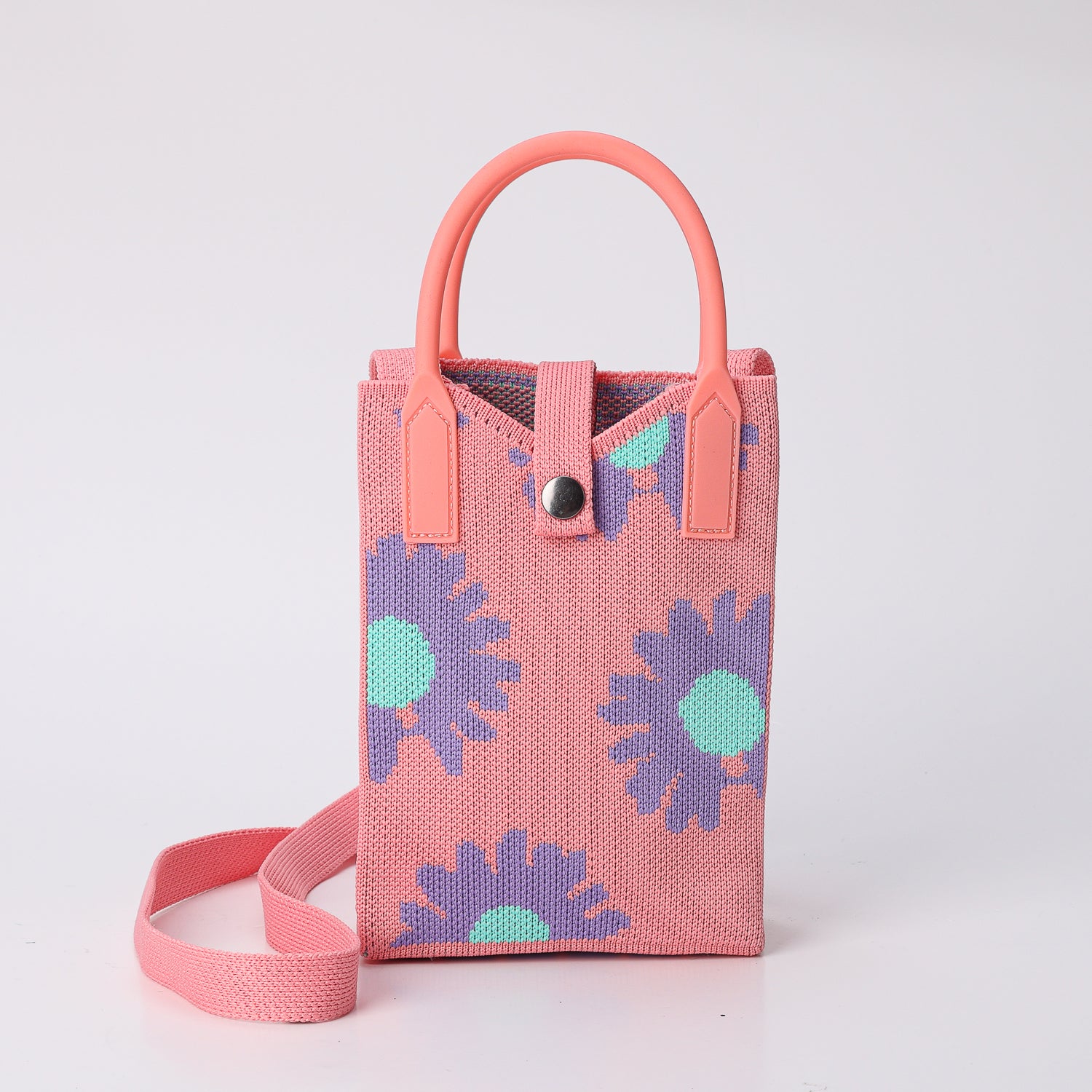 BANDOLERA MINI /RECTANGULAR TEJIDA/GATOS