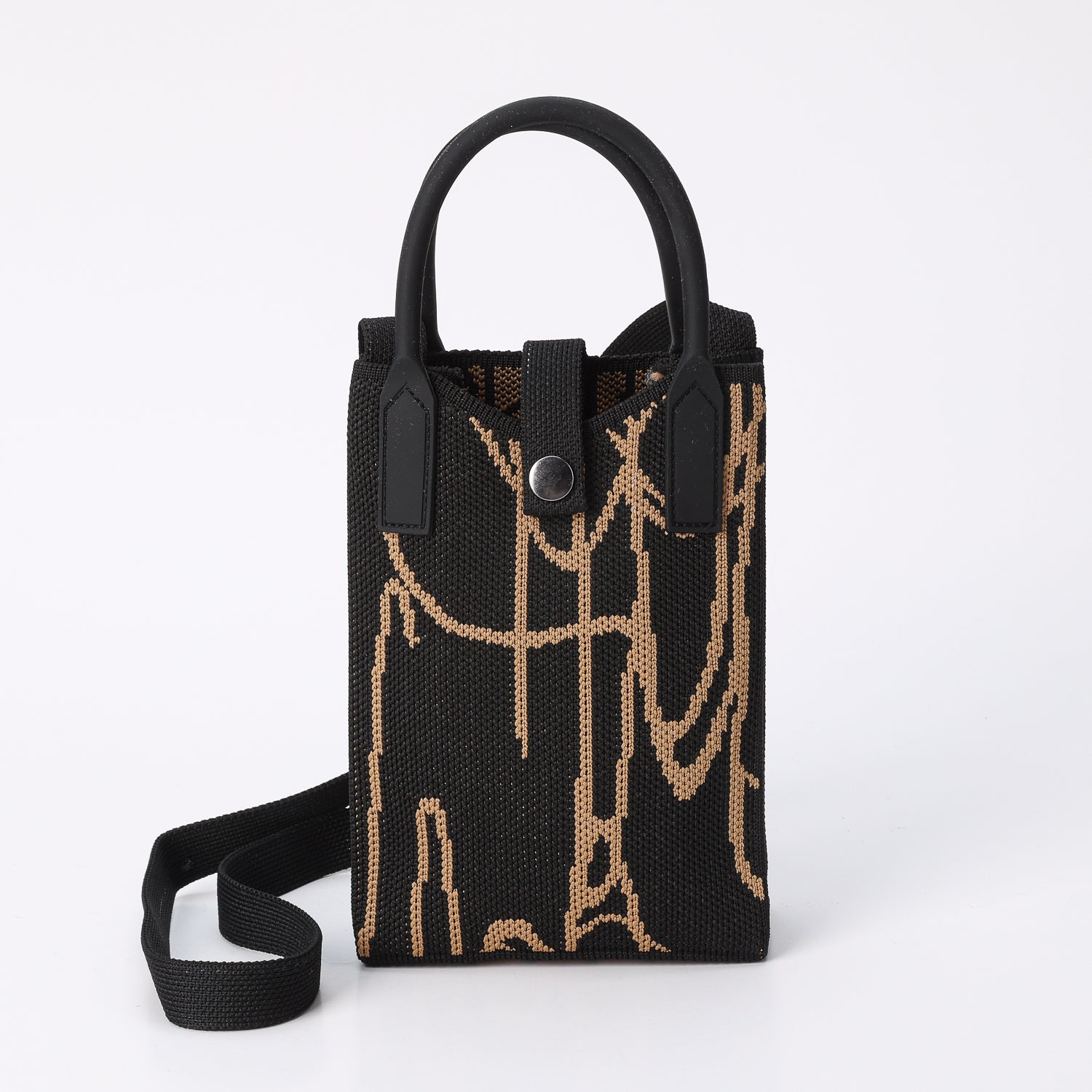 BANDOLERA MINI /RECTANGULAR TEJIDA/GATOS