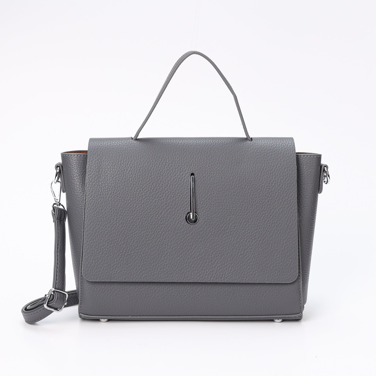BOWLER BAG MEDIANA SUAVE / FLAP SUAVE CON HEBILLA / MEGRA