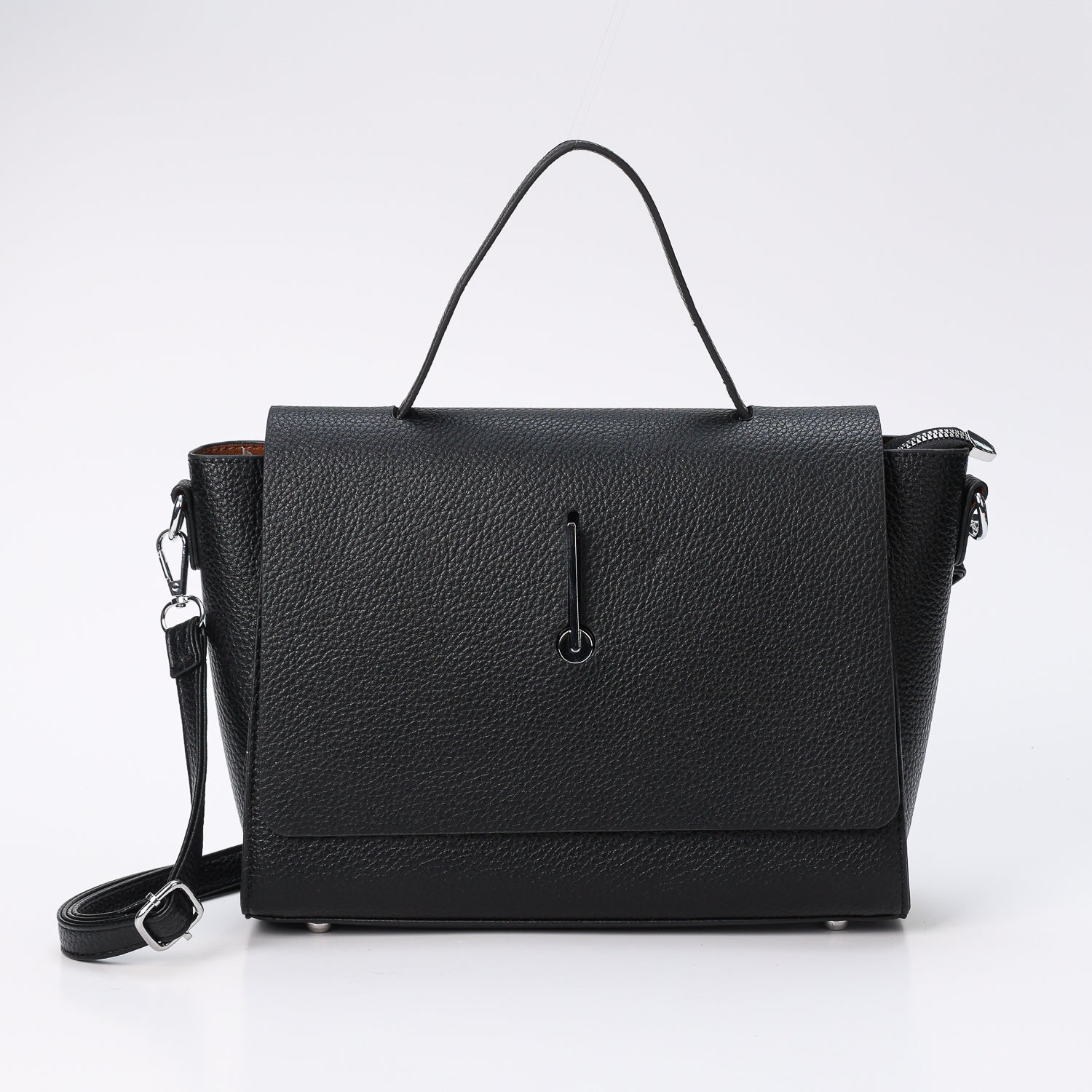 BOWLER BAG MEDIANA SUAVE / FLAP SUAVE CON HEBILLA / MEGRA