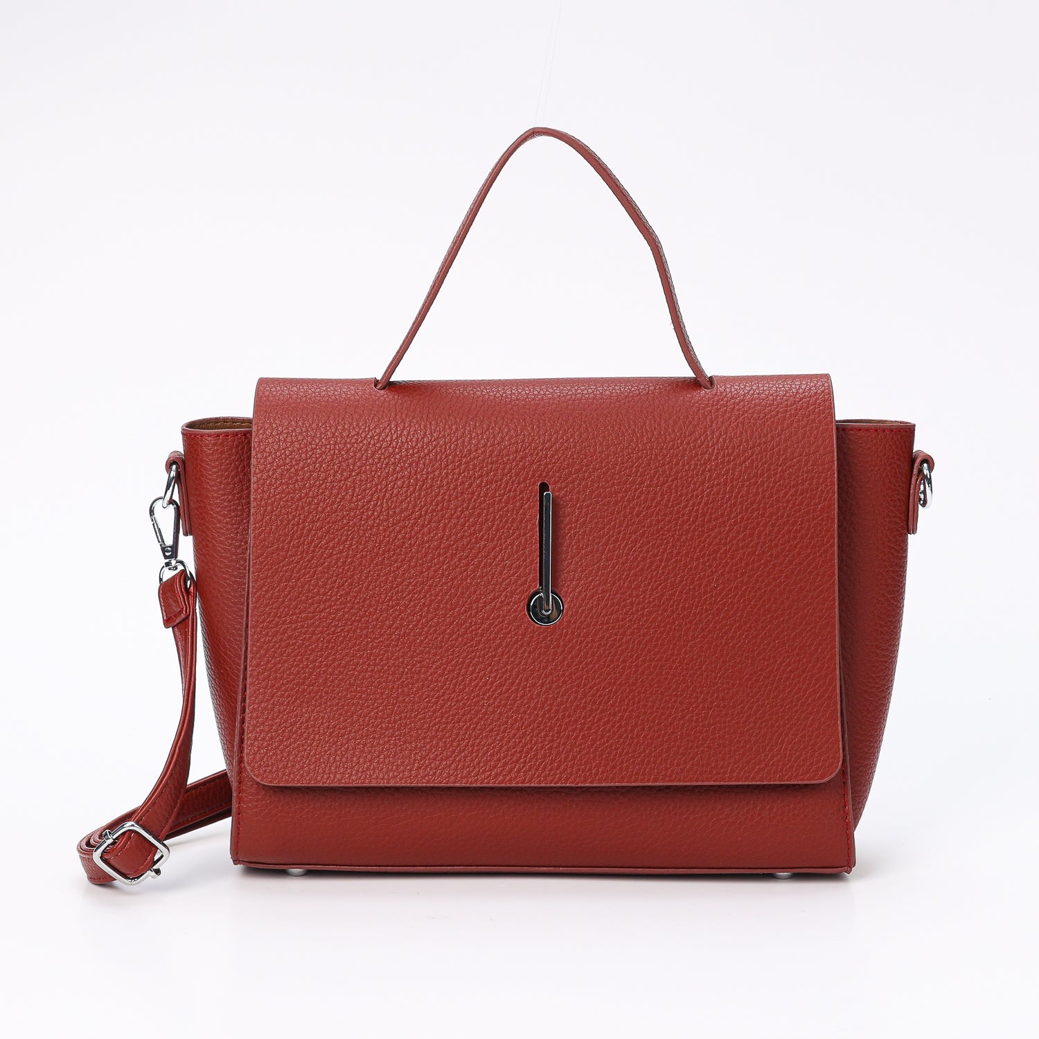 BOWLER BAG MEDIANA SUAVE / FLAP SUAVE CON HEBILLA / MEGRA