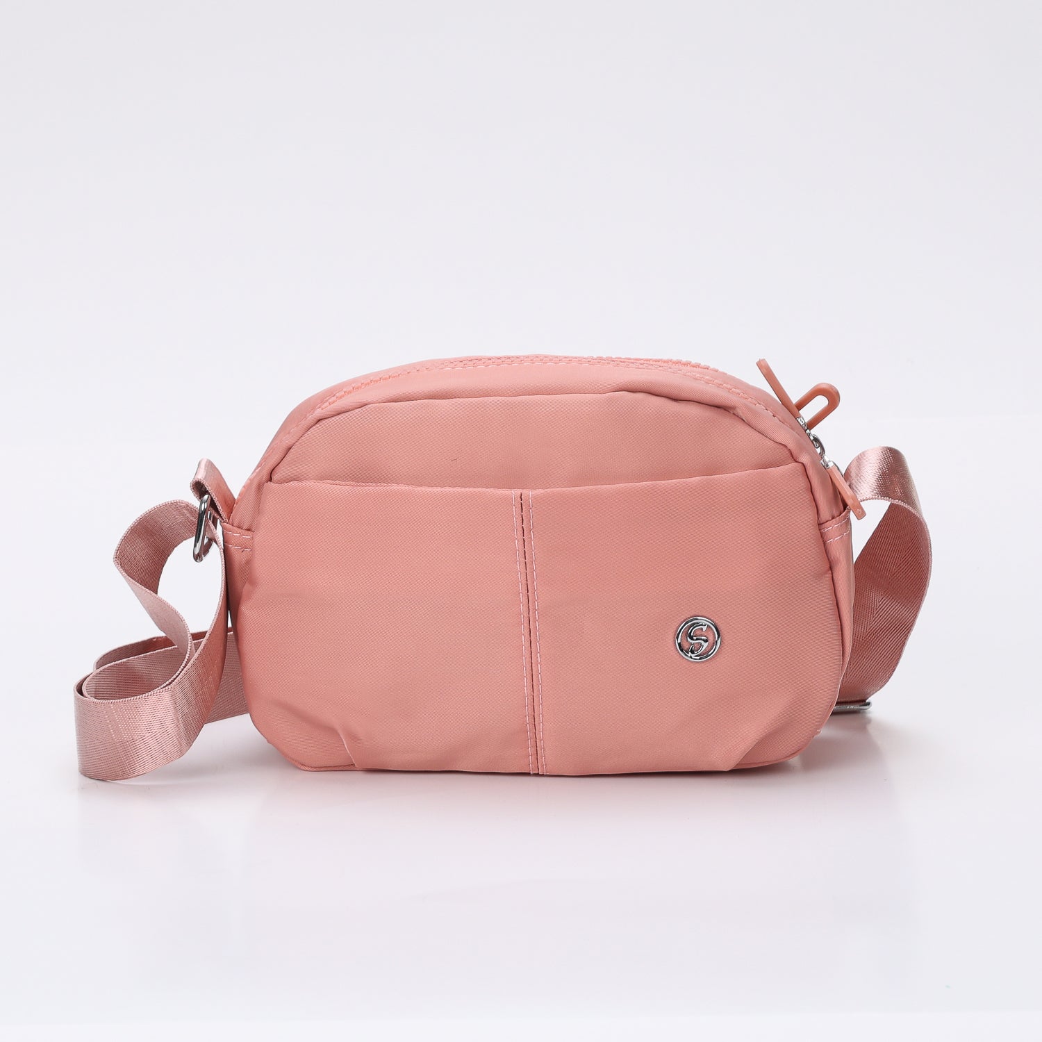 BANDOLERA RECTANGULAR LONA /2 CIERRES /STRAP TEXTIL ANCHO /SOLEY
