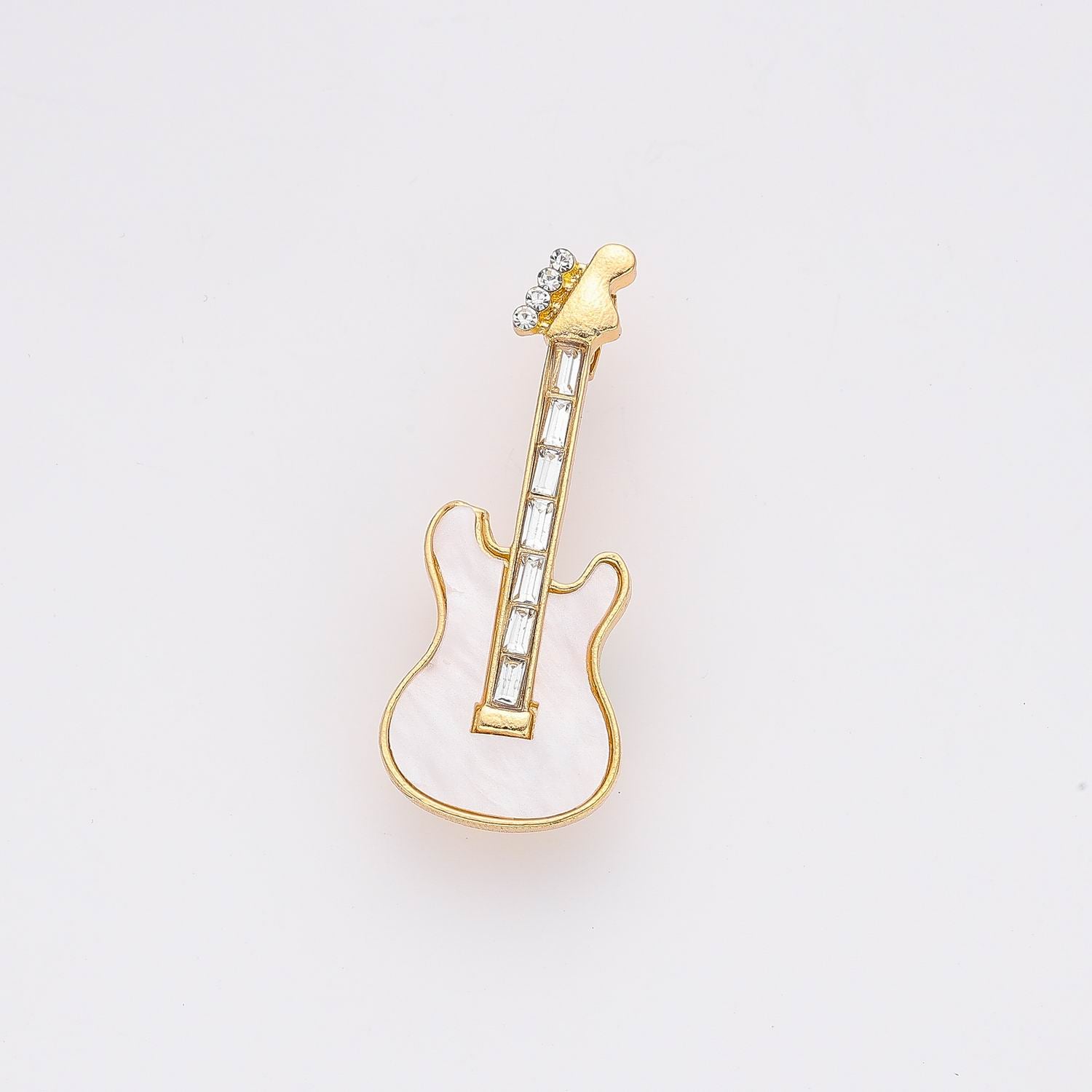 PRENDEDOR GUITARRA APERLADO / DORADO