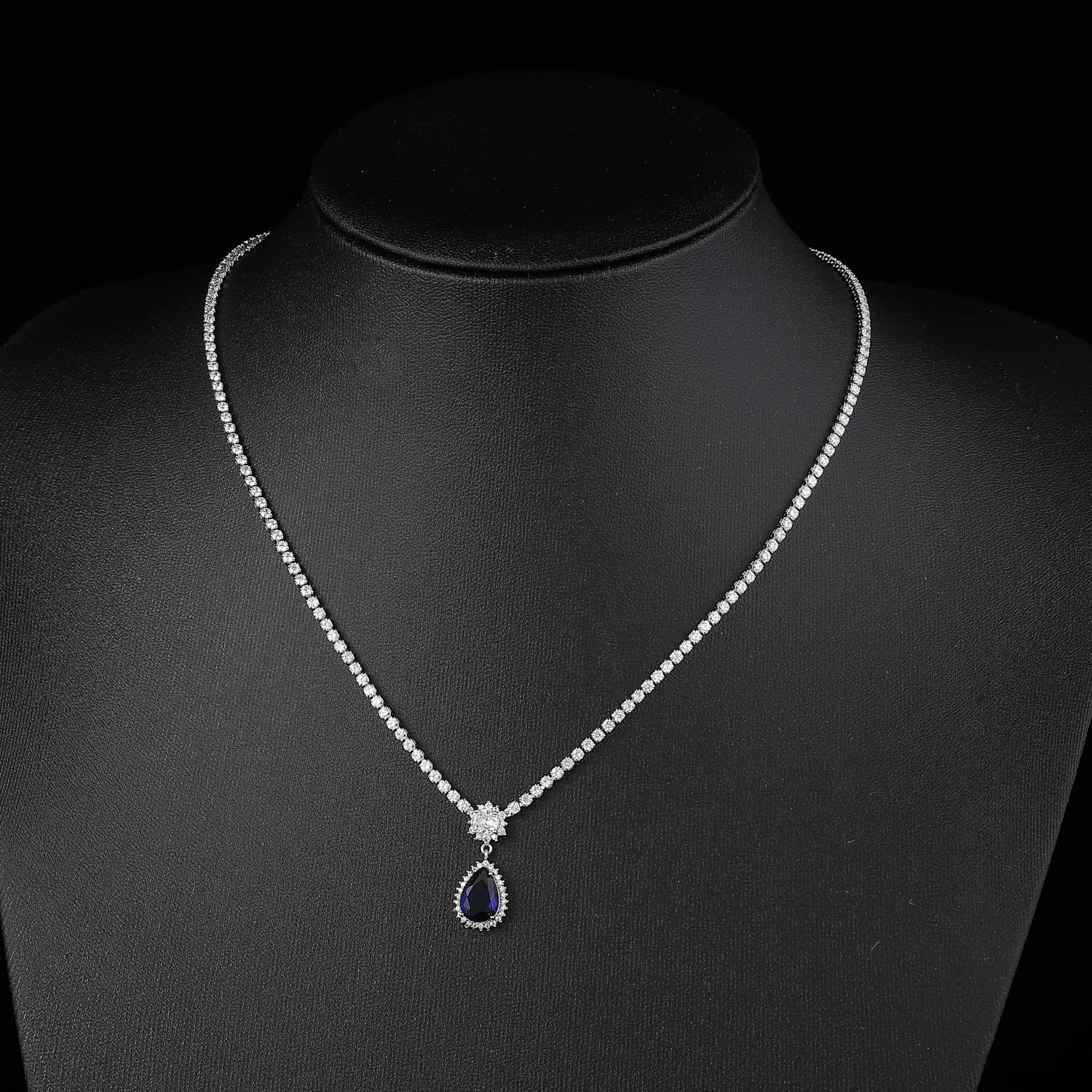 16" GARGANTILLA CRISTAL CENTRO CUELGA GOTA