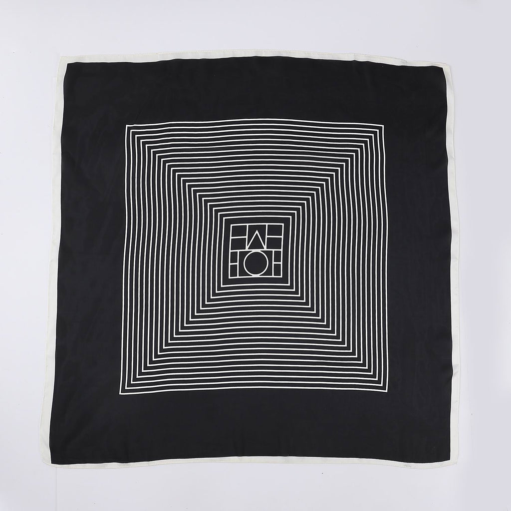 MASCADA GRANDE CUADRADA / 90 X 90 / CUADROS CONCENTRICOS  / FONDO