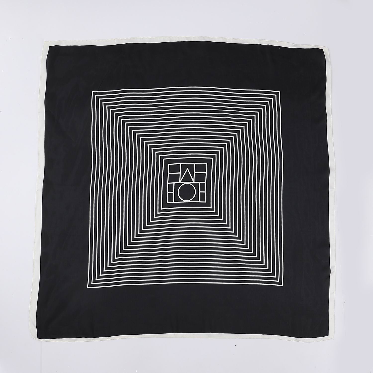 MASCADA GRANDE CUADRADA / 90 X 90 / CUADROS CONCENTRICOS  / FONDO
