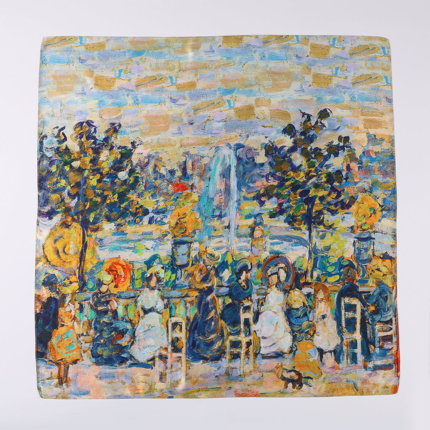 MASCADA 70X70/MUJERES EN UN CAFÉ/IMPRESIONISTA/ RENOIR