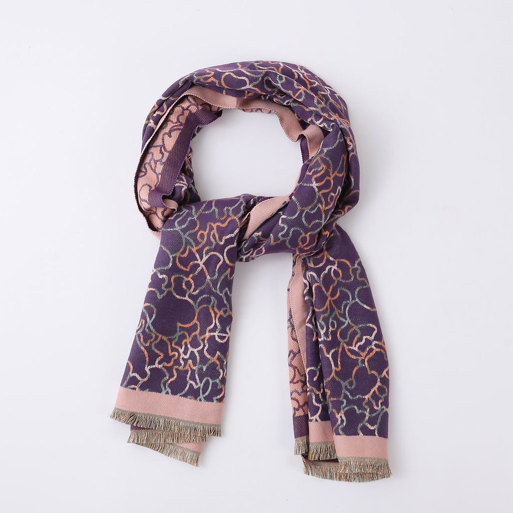 BUF GRUESA/ 2 VISTAS / PERFIL FIGURAS AMORFAS/CAFÉ