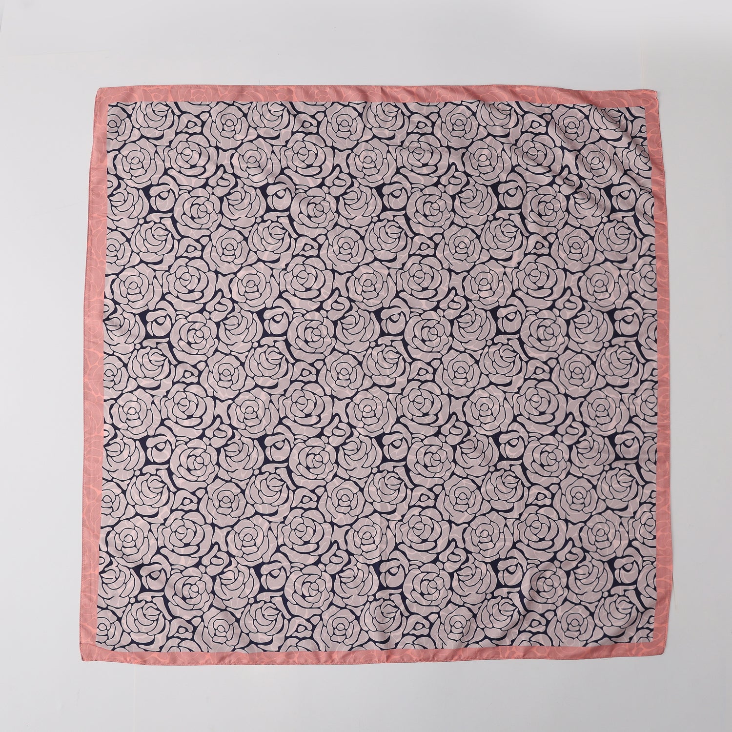 MASCADA 90X90 / DOS VISTAS / PERFIL ROSAS / ROSA  MARINO BLANCO