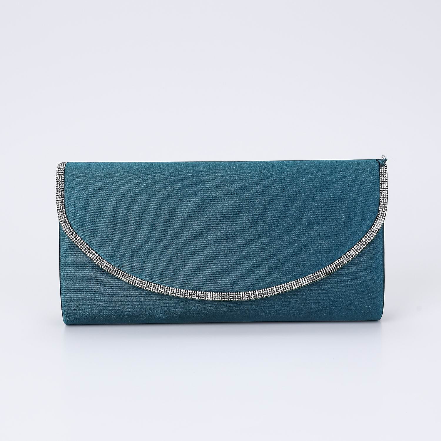 BOL NOCHE/ RECTANGULAR SENCILLA FLAP REDONDEADA PERFIL CRISTAL