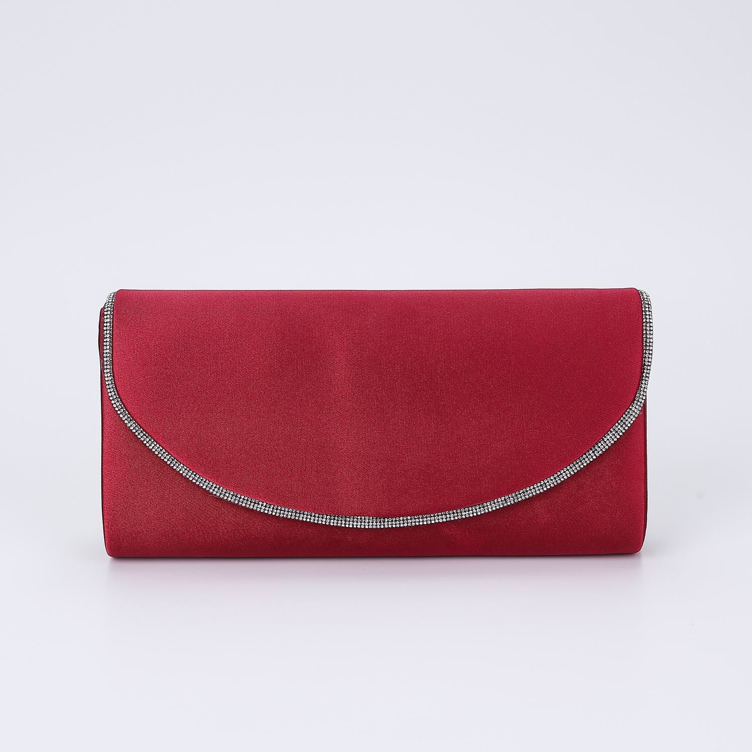 BOL NOCHE/ RECTANGULAR SENCILLA FLAP REDONDEADA PERFIL CRISTAL