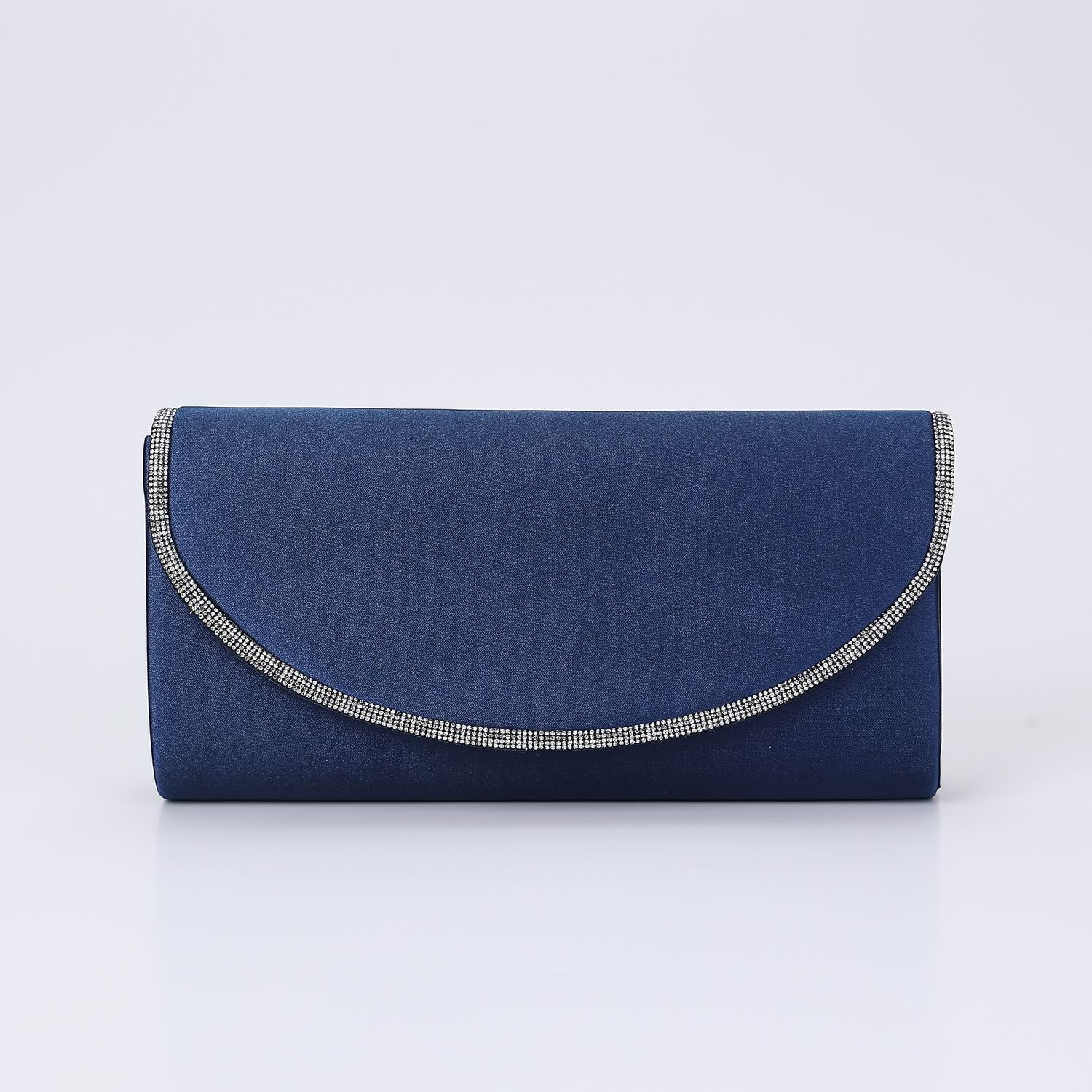 BOL NOCHE/ RECTANGULAR SENCILLA FLAP REDONDEADA PERFIL CRISTAL