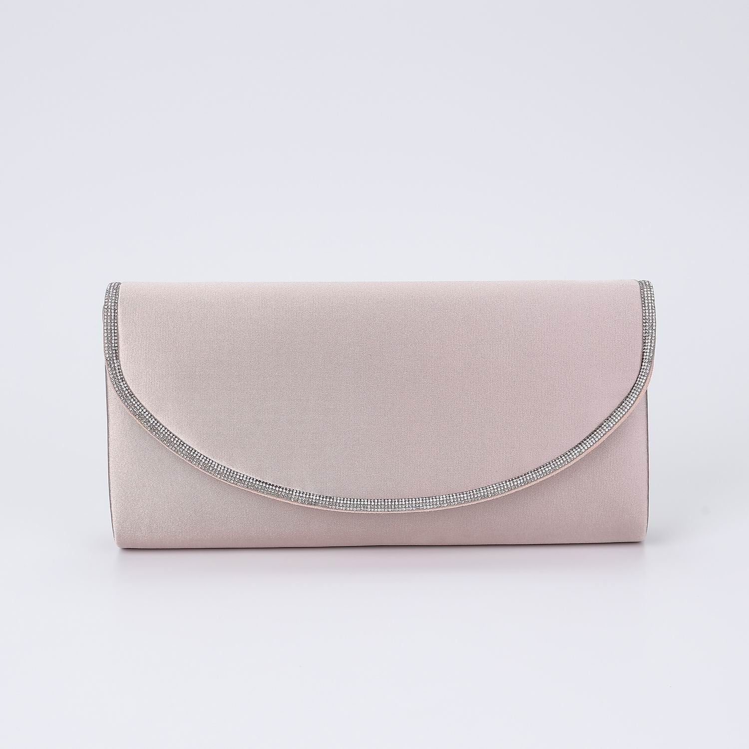 BOL NOCHE/ RECTANGULAR SENCILLA FLAP REDONDEADA PERFIL CRISTAL